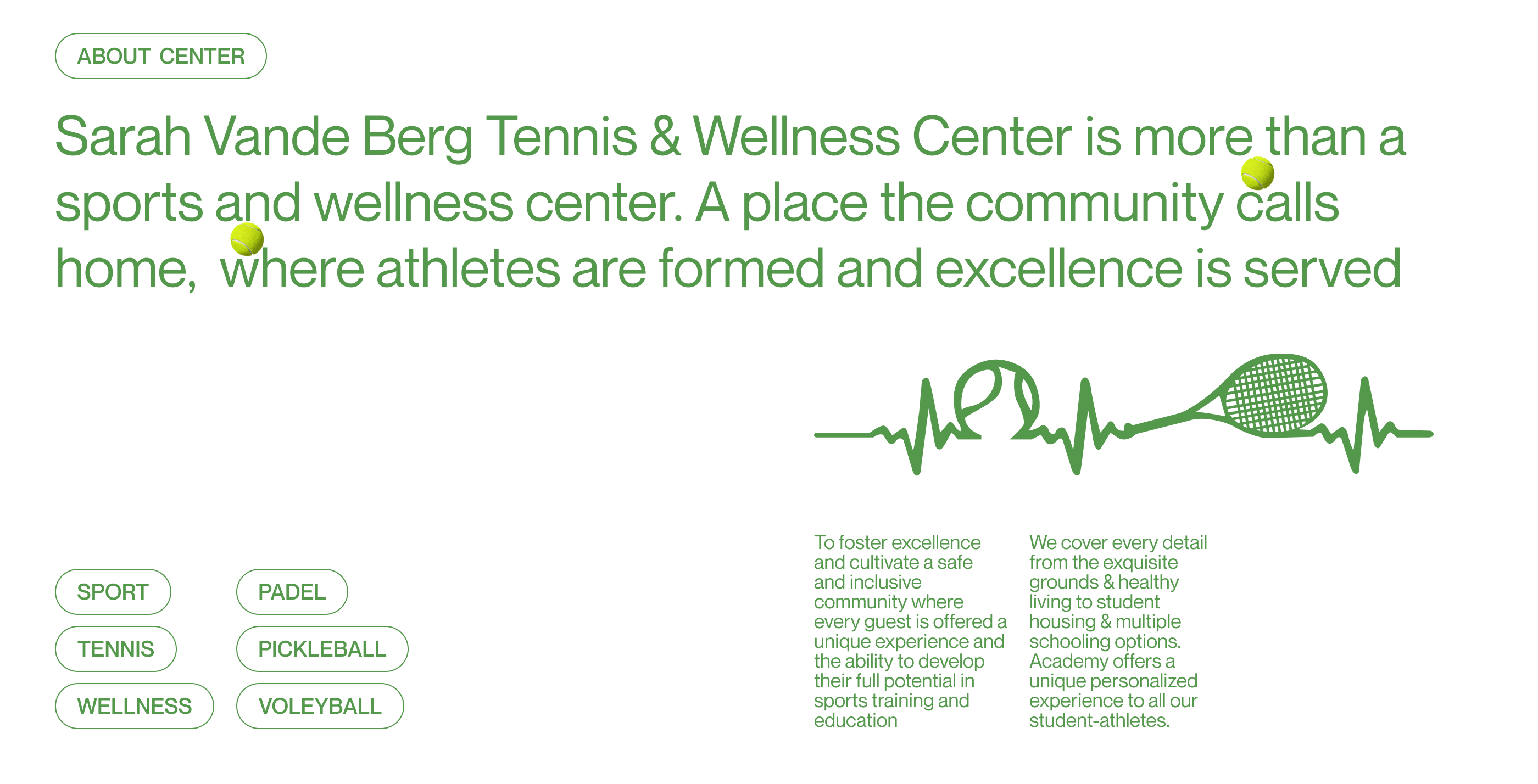 Tennis Center: Website Redesign — Изображение №2 — Интерфейсы, Графика на Dprofile