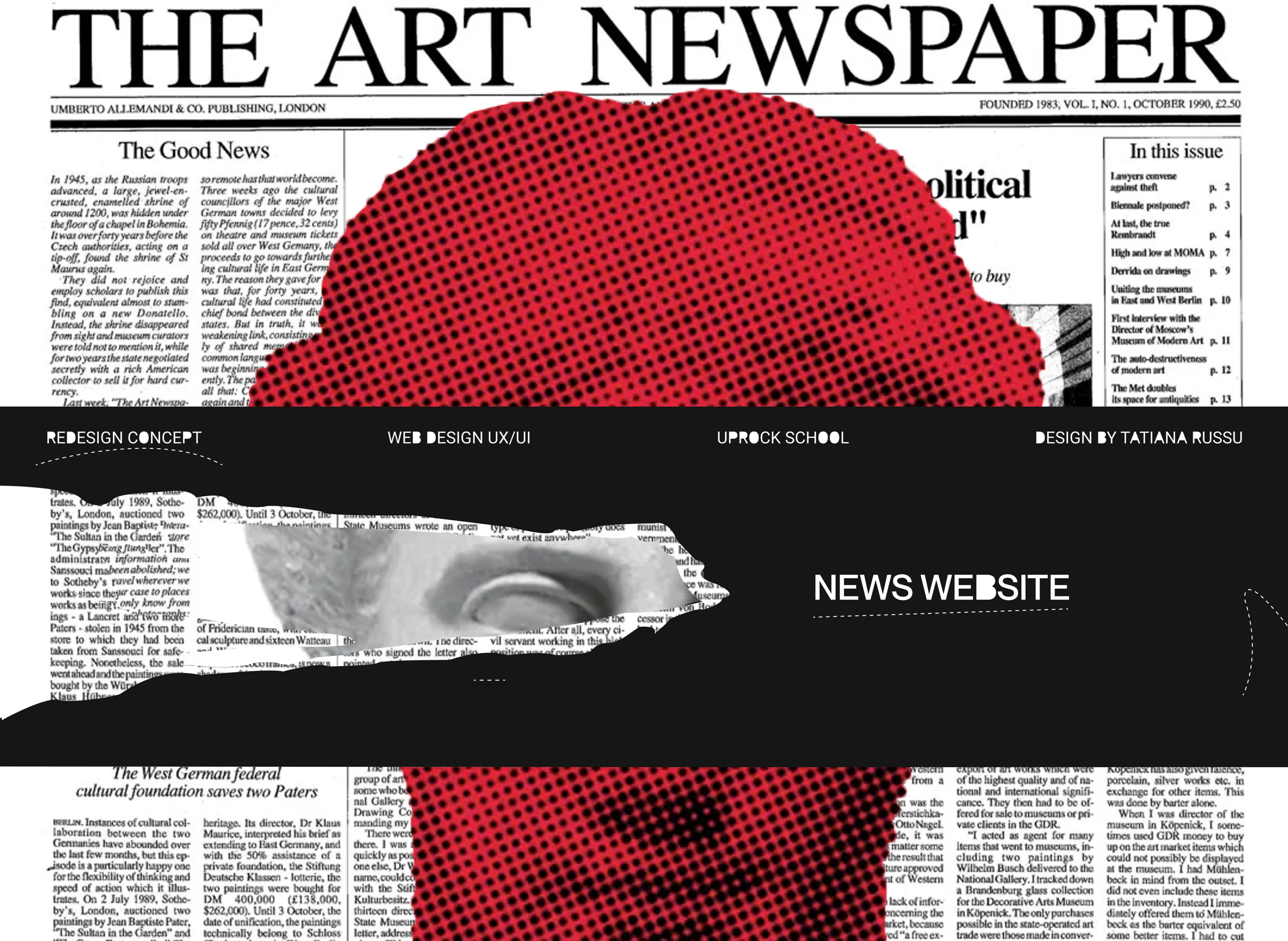 The Art Newspaper: Website Redesign — Изображение №1 — Интерфейсы, Графика на Dprofile