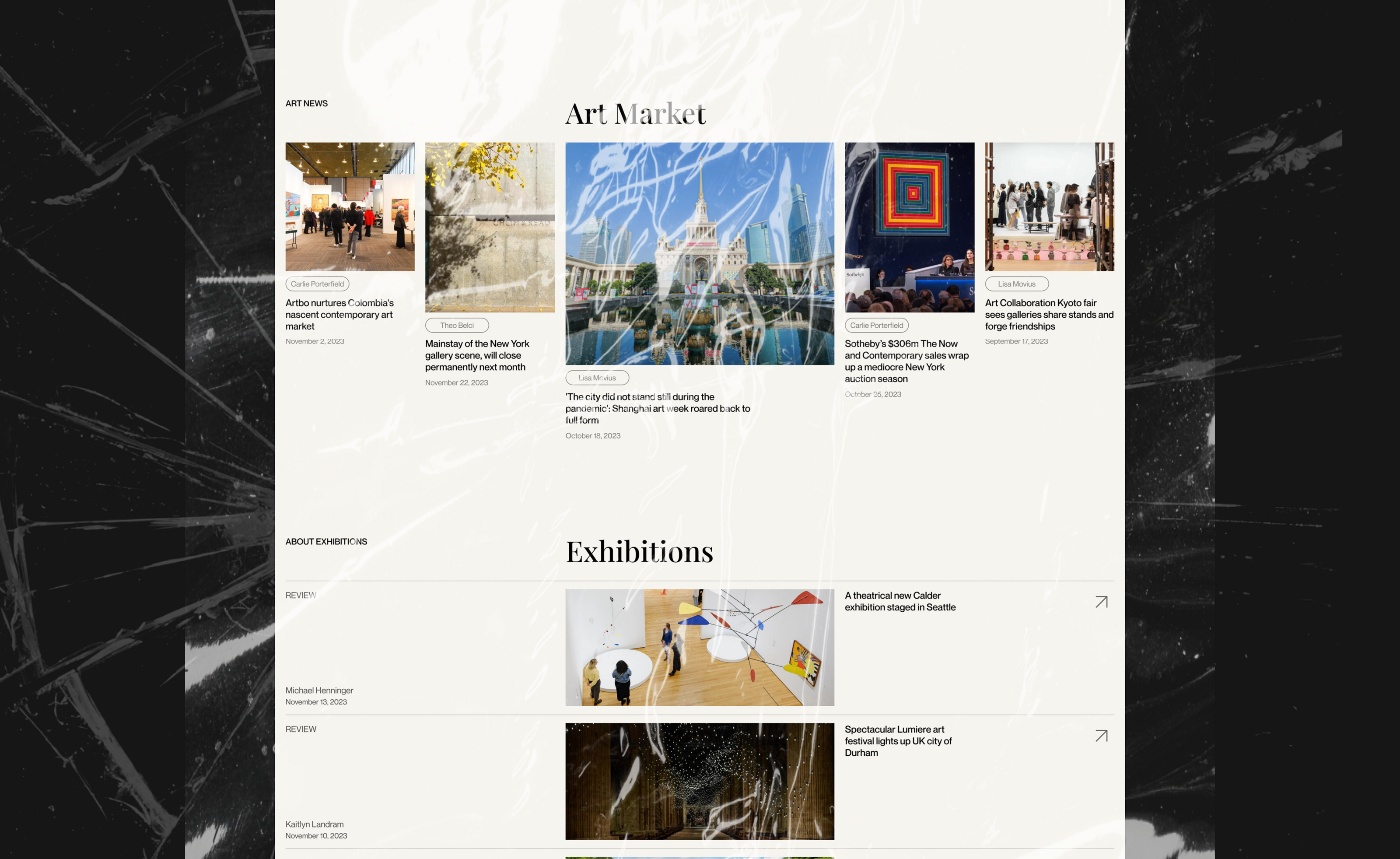 The Art Newspaper: Website Redesign — Изображение №4 — Интерфейсы, Графика на Dprofile
