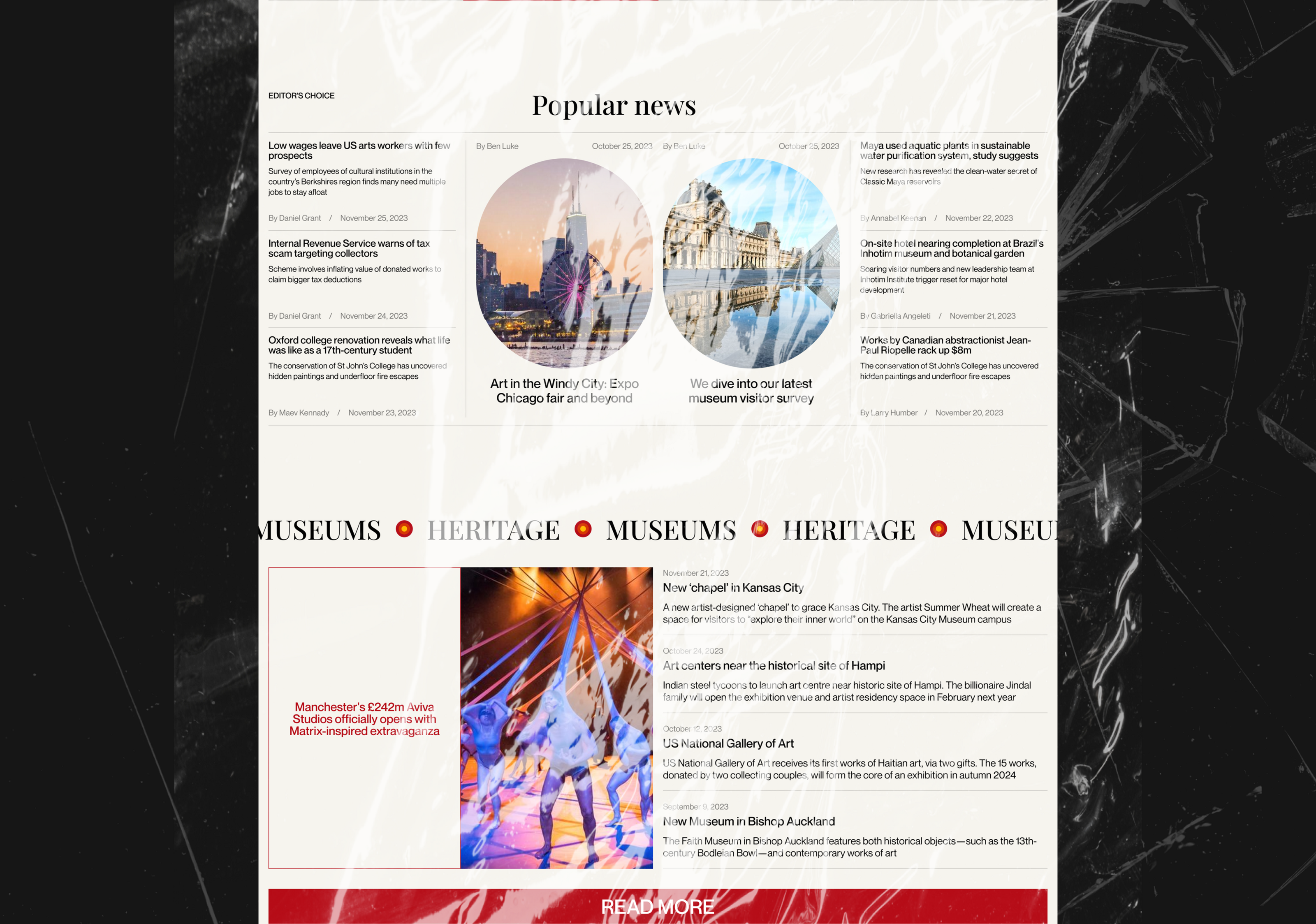 The Art Newspaper: Website Redesign — Изображение №3 — Интерфейсы, Графика на Dprofile
