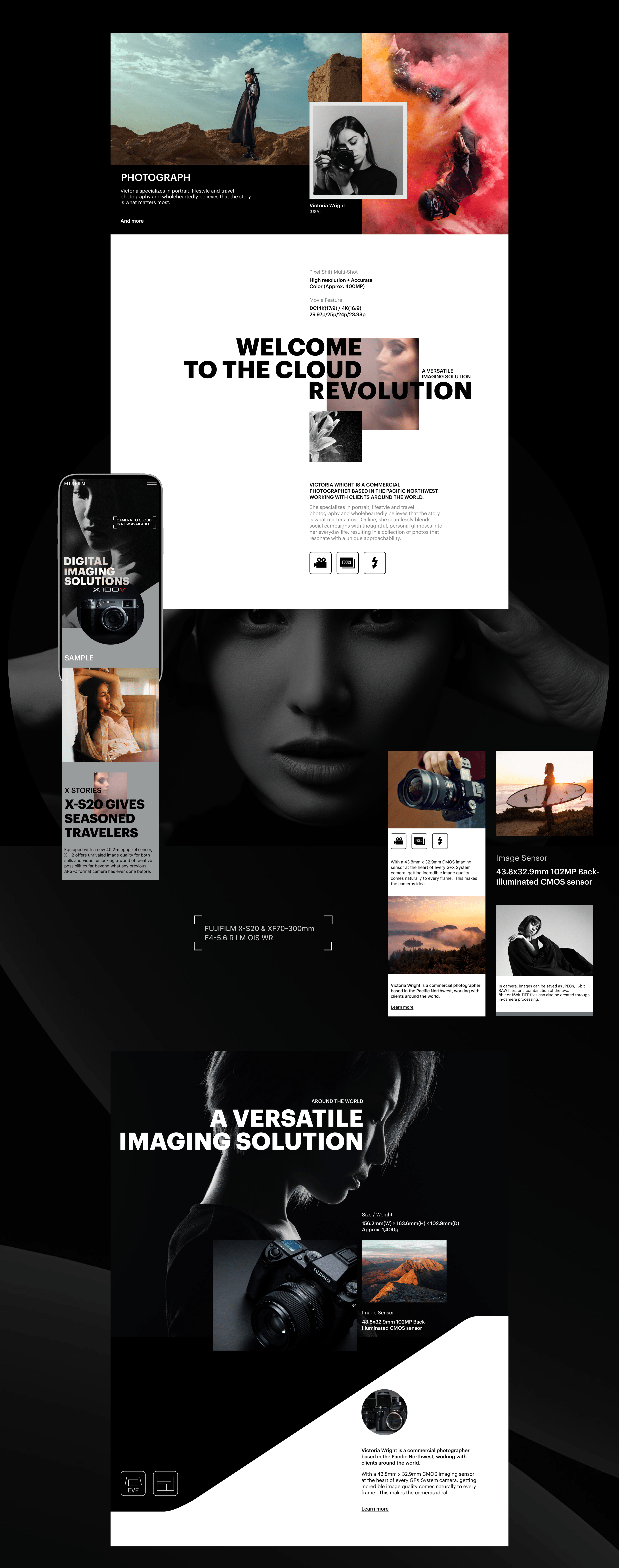 Fujifilm | website — Изображение №6 — Интерфейсы на Dprofile