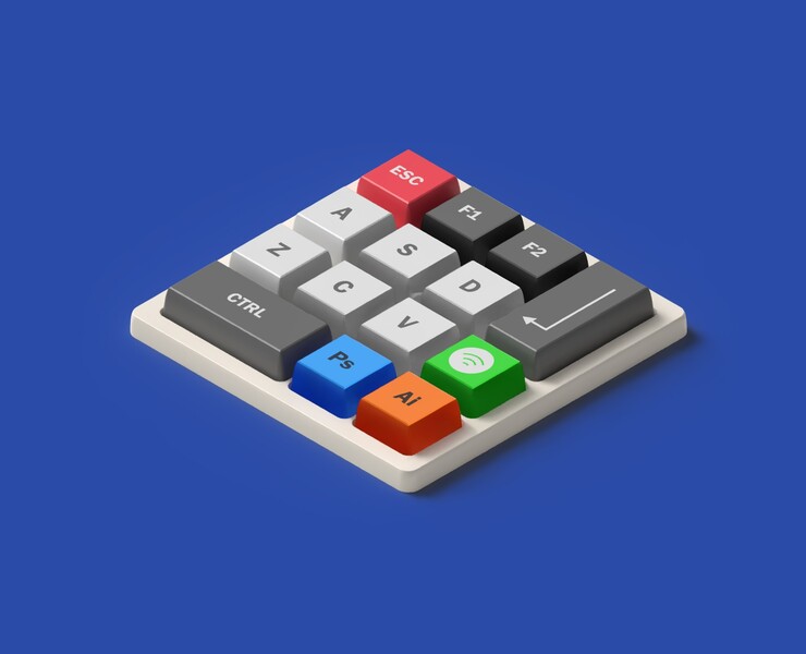 Designer's keyboard — Иллюстрация, 3D на Dprofile