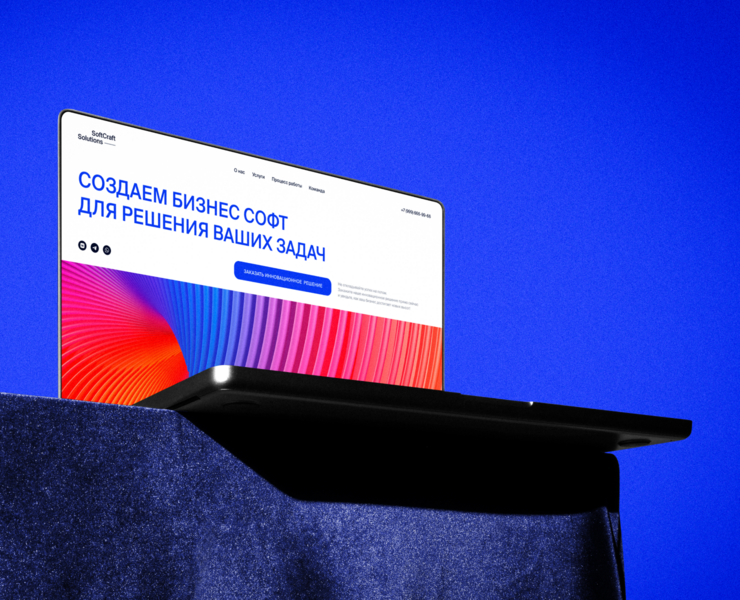 Landing Page UI Design I SoftCraft Solutions — Интерфейсы на Dprofile