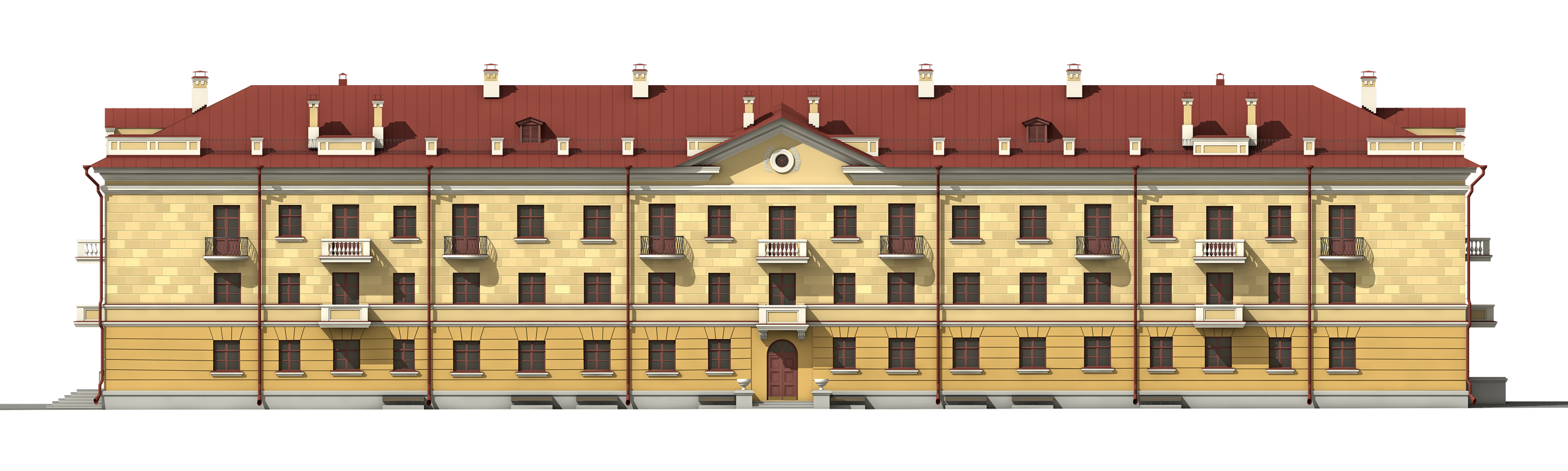 ОКН «Жилой комплекс для высшего офицерского состава» — Изображение №7 — 3D на Dprofile