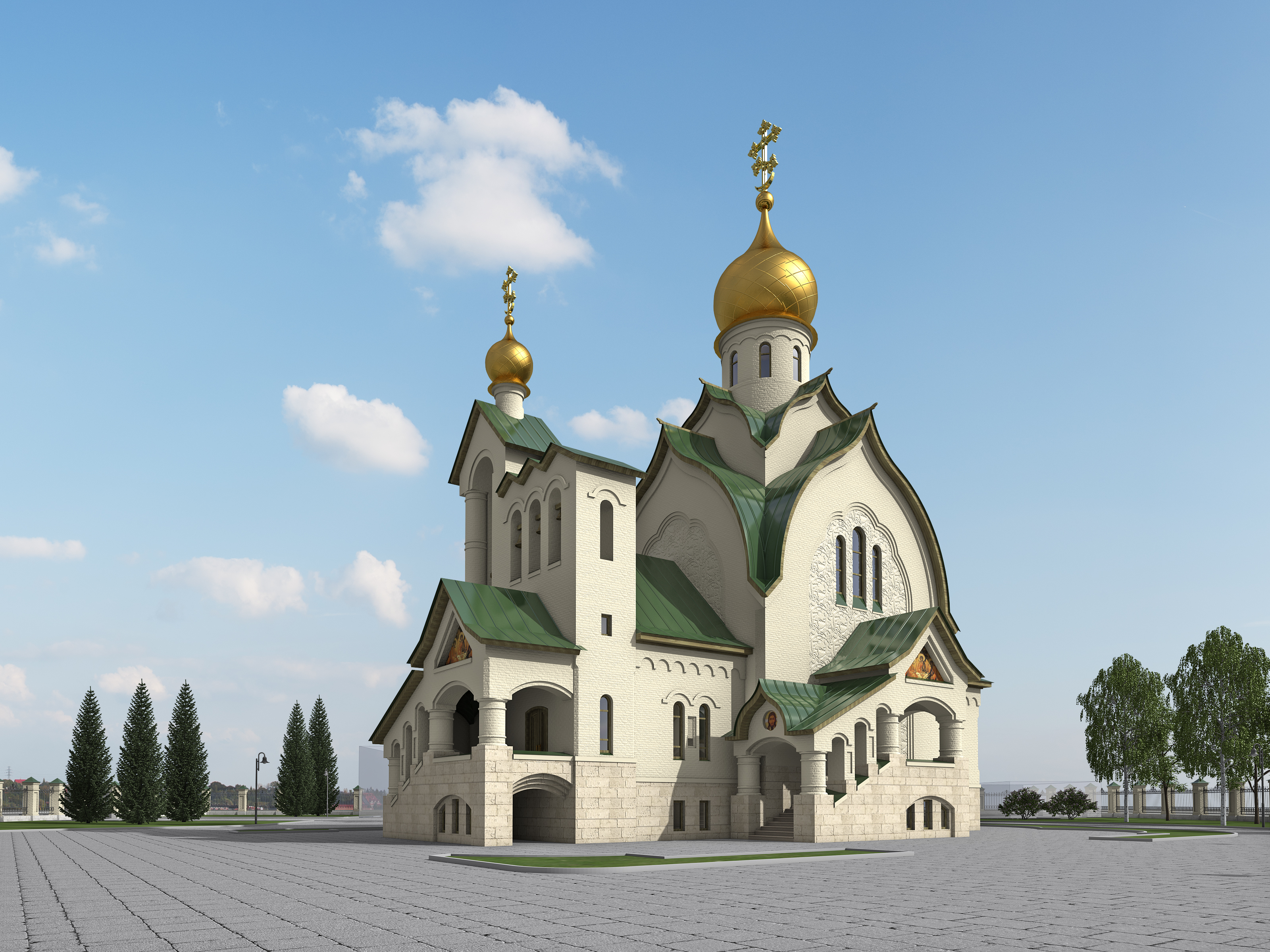 Храм Святой Троицы в г. Оренбурге — Изображение №2 — 3D на Dprofile