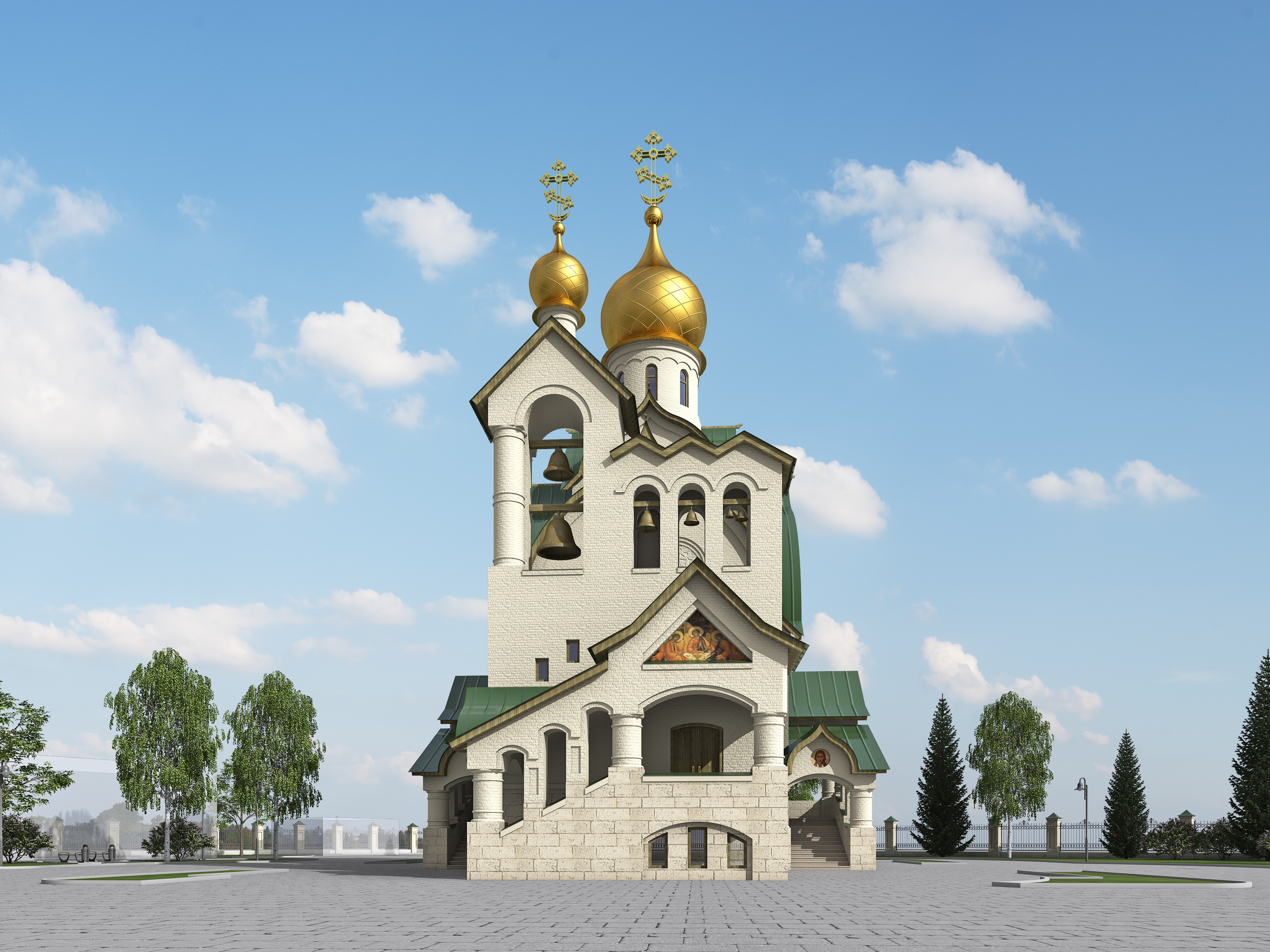 Храм Святой Троицы в г. Оренбурге — Изображение №1 — 3D на Dprofile