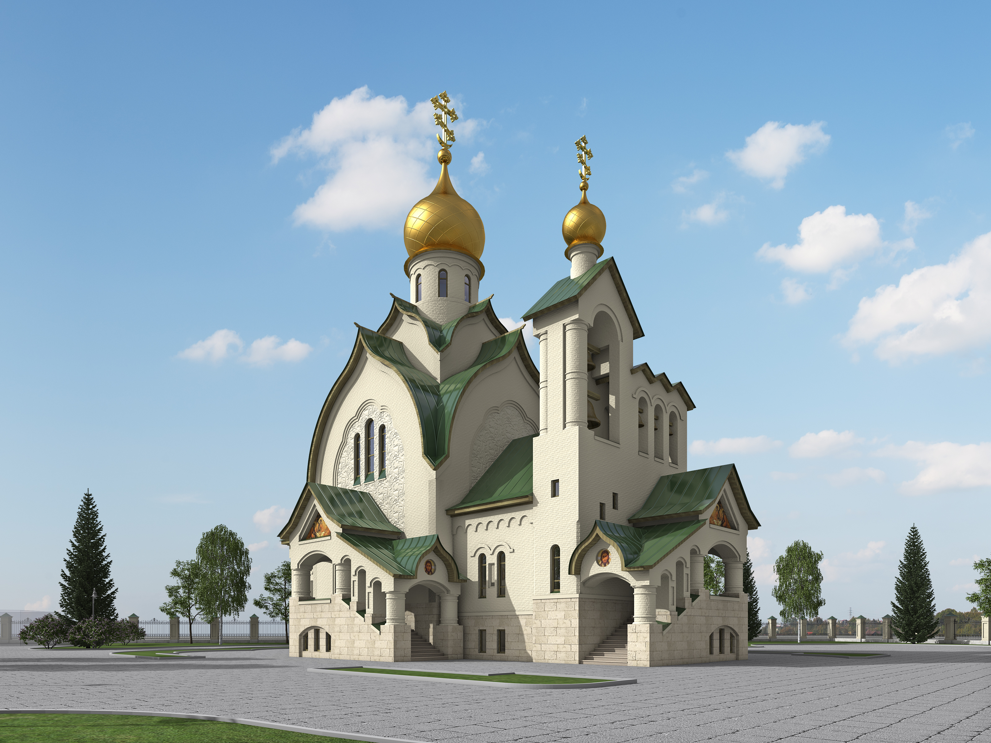 Храм Святой Троицы в г. Оренбурге — Изображение №3 — 3D на Dprofile