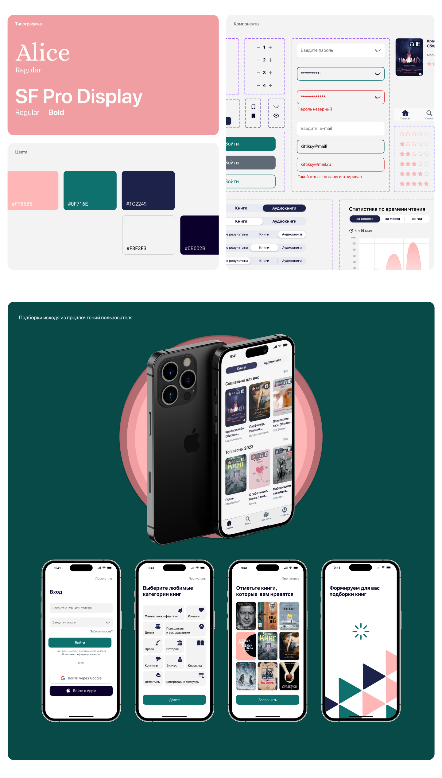 Чтец: Ebooks & Audiobooks - Mobile App — Изображение №7 — Графика, Интерфейсы на Dprofile