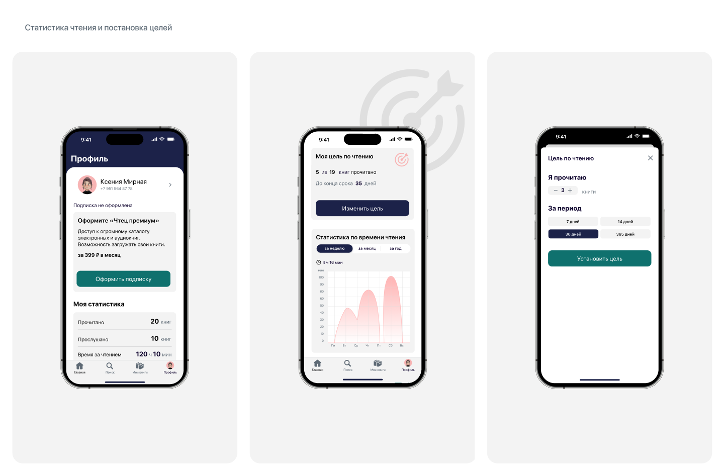 Чтец: Ebooks & Audiobooks - Mobile App — Изображение №8 — Графика, Интерфейсы на Dprofile