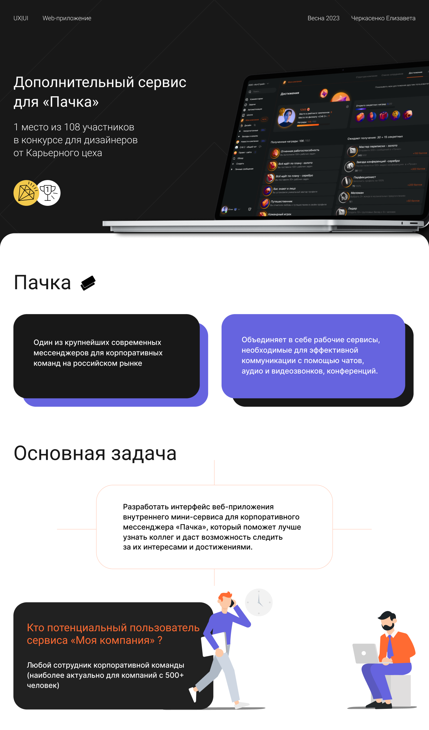 Servise for Pachca CRM — Изображение №1 — Графика, Интерфейсы на Dprofile