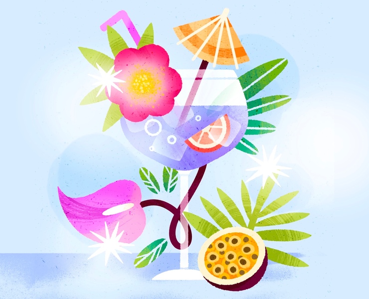 June in bloom — Иллюстрация, Графика на Dprofile