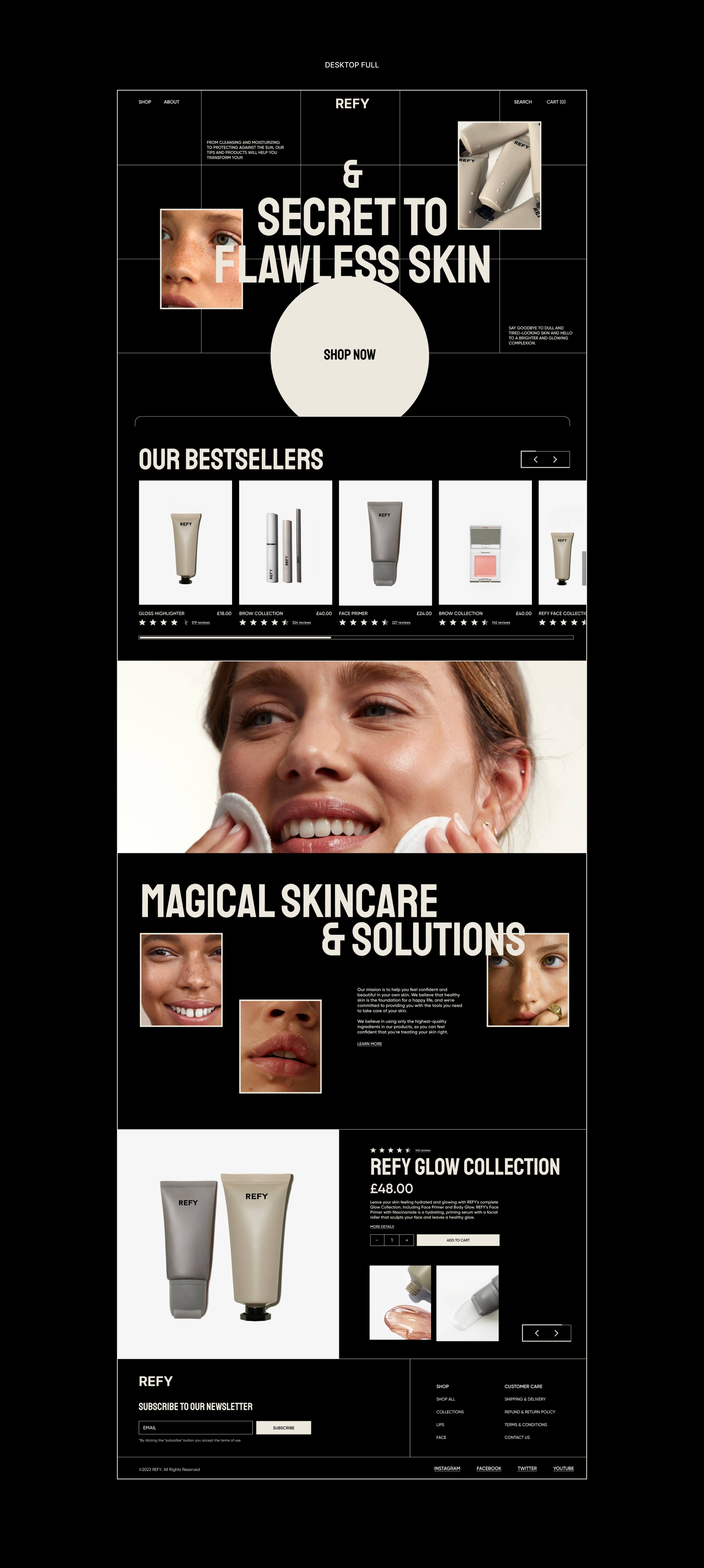 REFY SKINCARE ONLINE COSMETIC SHOP — Изображение №5 — Интерфейсы на Dprofile