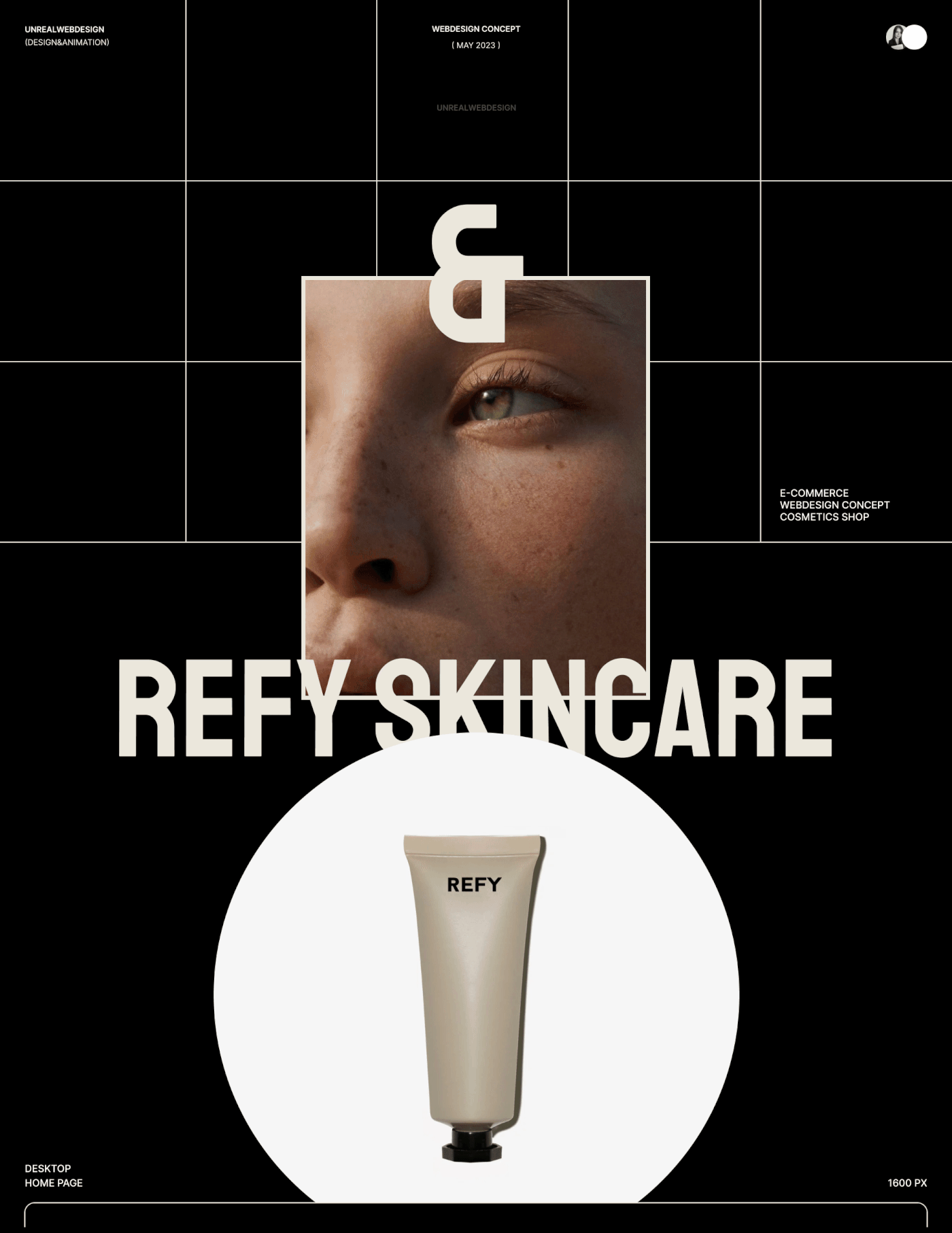 REFY SKINCARE ONLINE COSMETIC SHOP — Изображение №1 — Интерфейсы на Dprofile