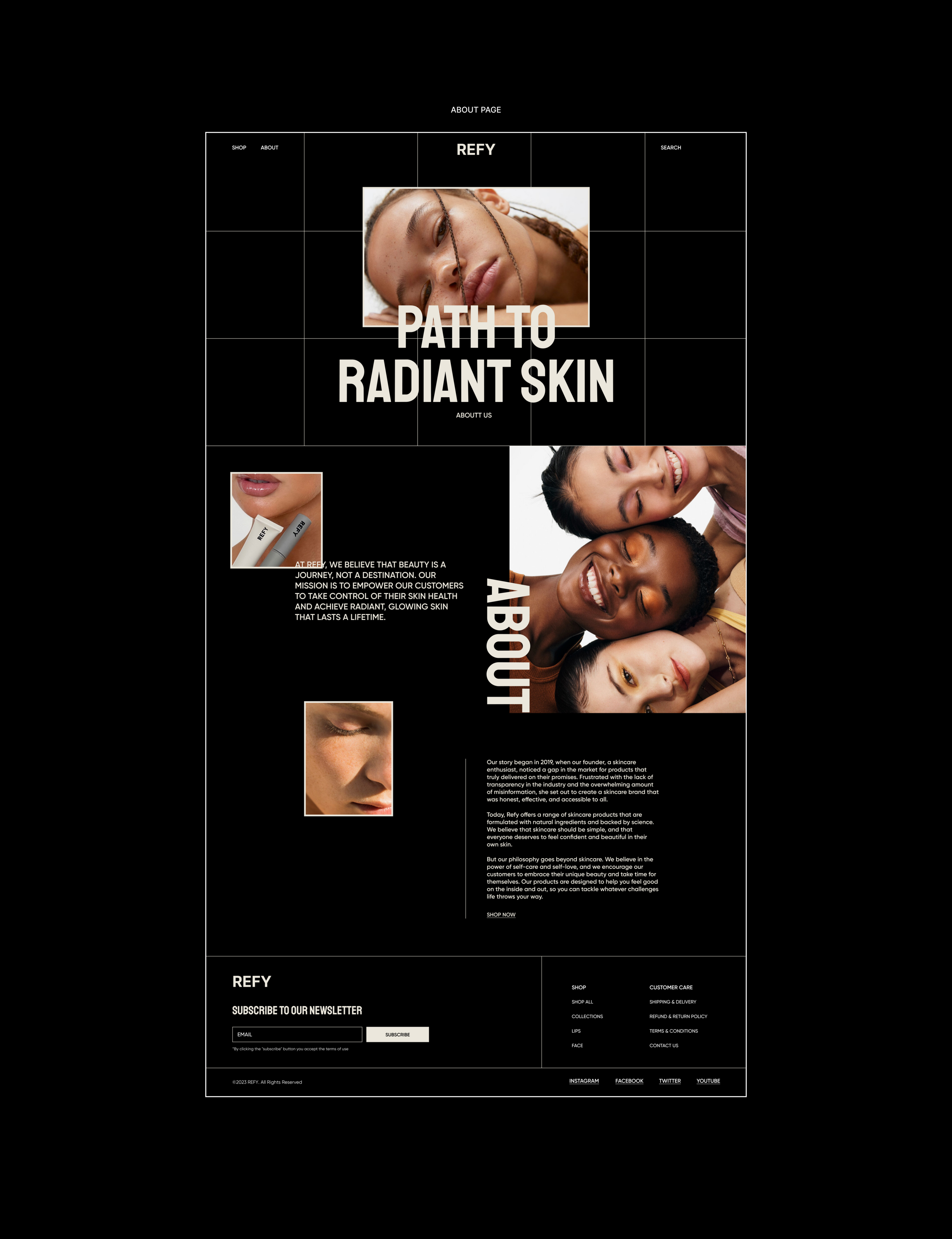 REFY SKINCARE ONLINE COSMETIC SHOP — Изображение №11 — Интерфейсы на Dprofile