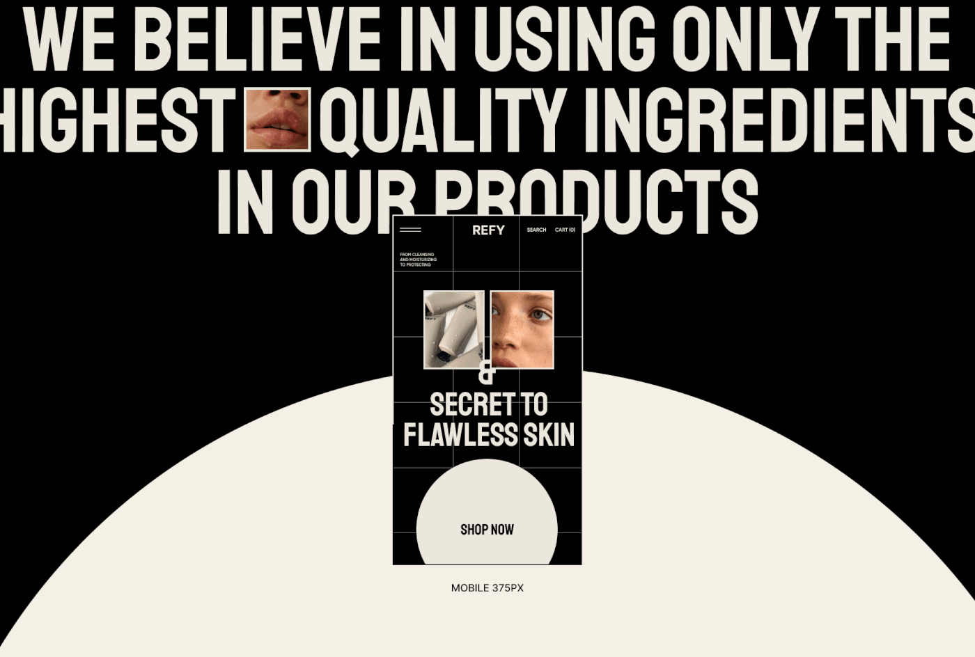 REFY SKINCARE ONLINE COSMETIC SHOP — Изображение №3 — Интерфейсы на Dprofile
