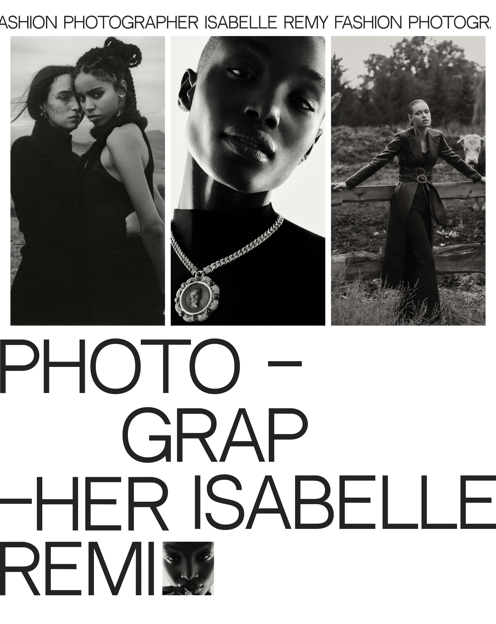 FASHION PHOTOGRAPHER ISABELLE REMI WEBDESIGN CONCEPT — Изображение №9 — Интерфейсы на Dprofile