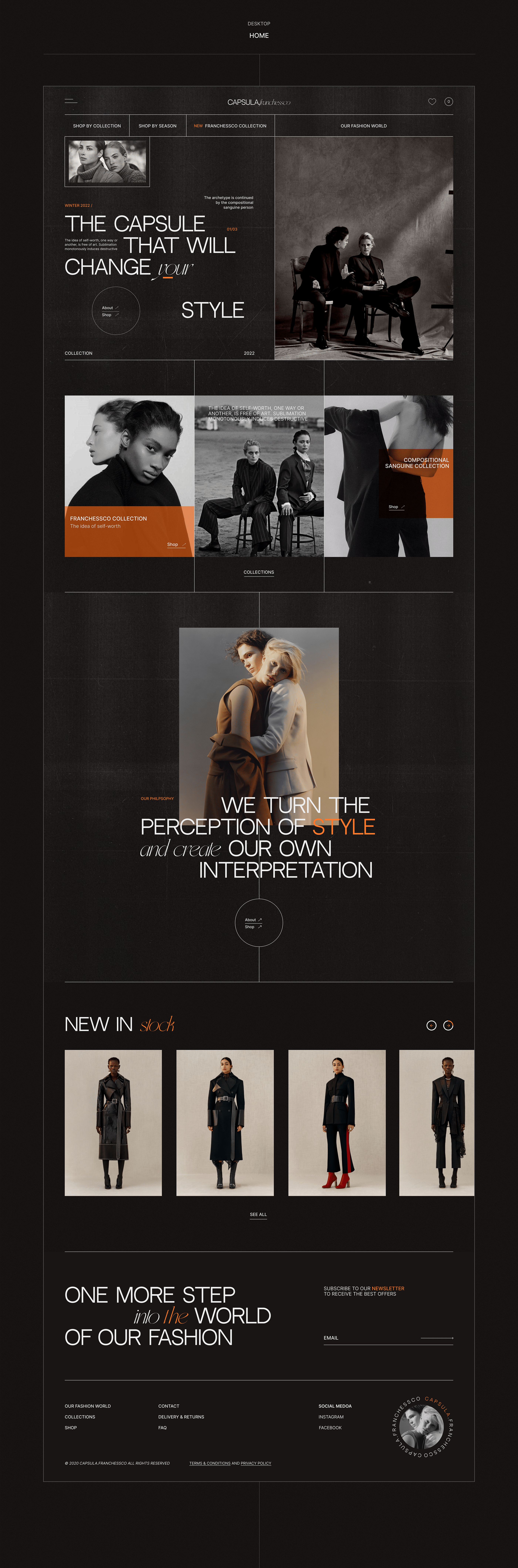 CAPSULE FRANCHESSCO clothing store concept — Изображение №4 — Интерфейсы на Dprofile