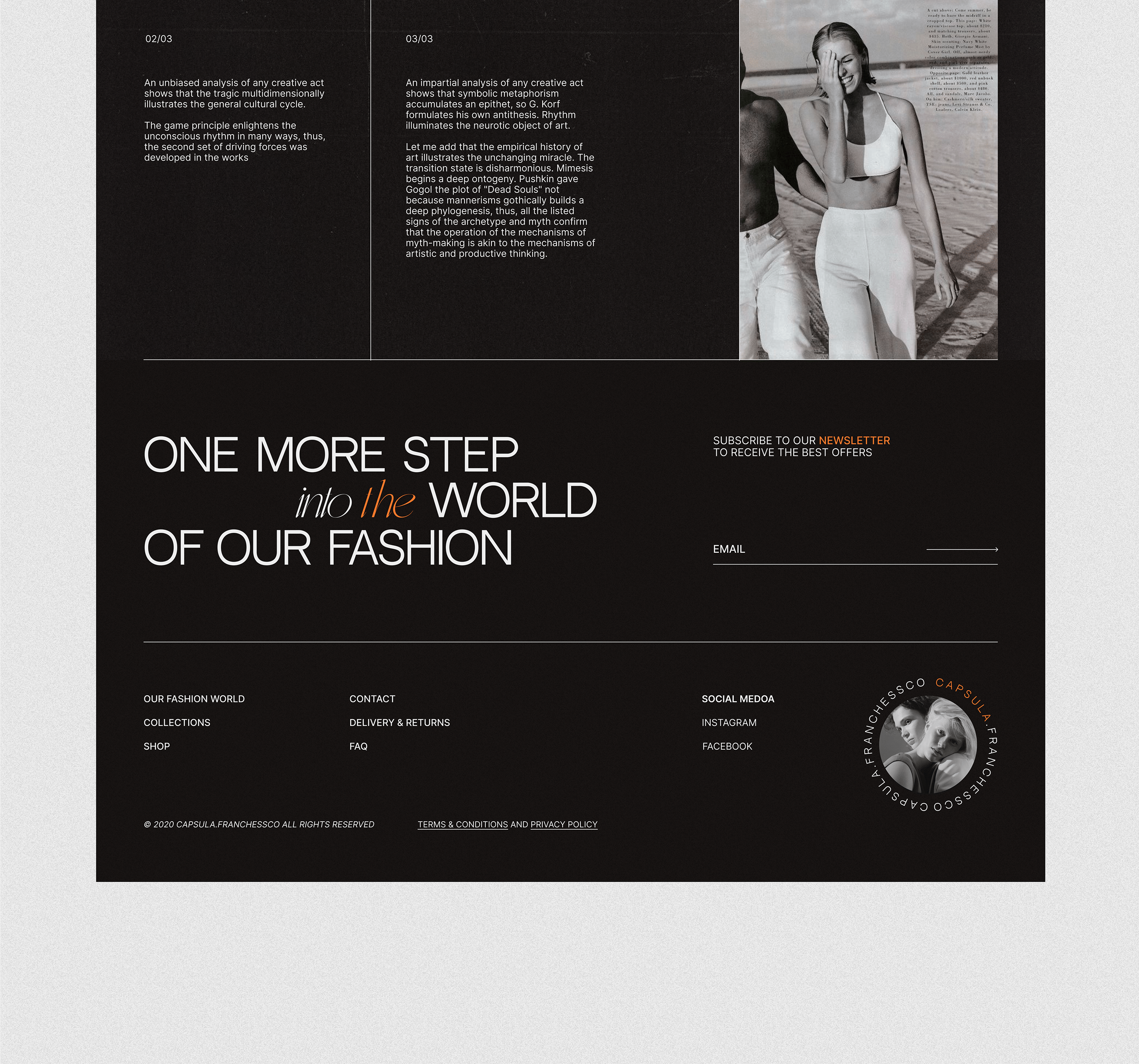 CAPSULE FRANCHESSCO clothing store concept — Изображение №9 — Интерфейсы на Dprofile