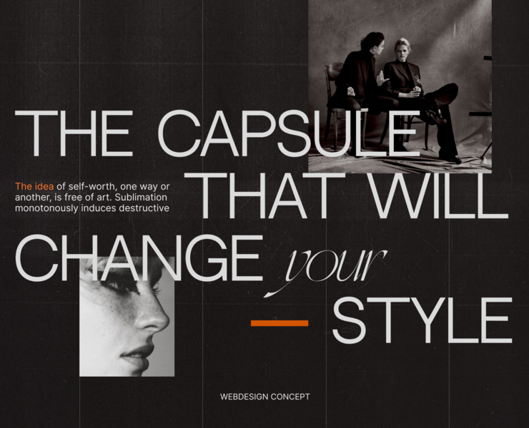 CAPSULE FRANCHESSCO clothing store concept — Интерфейсы на Dprofile