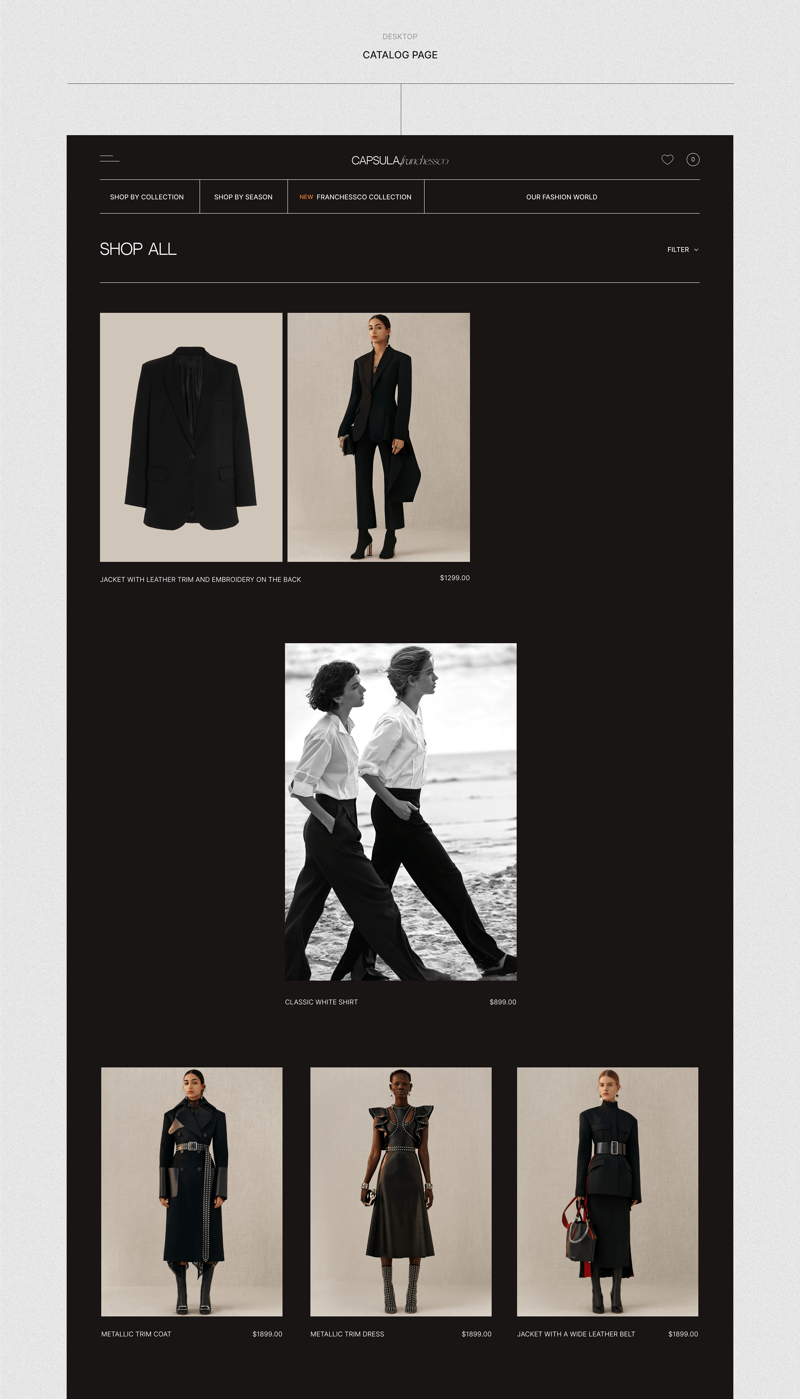 CAPSULE FRANCHESSCO clothing store concept — Изображение №13 — Интерфейсы на Dprofile