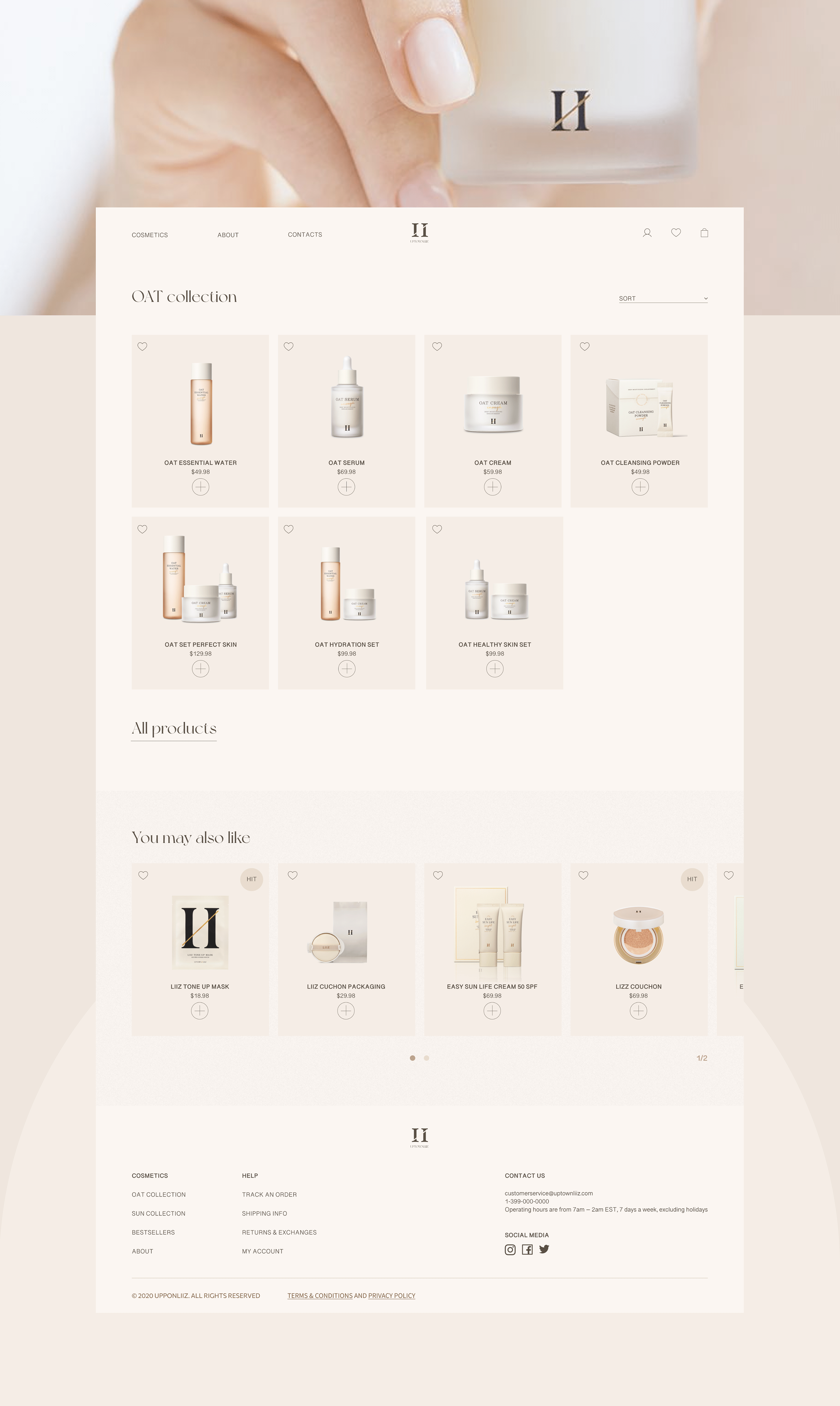 E-COMMERSE Organic Korean cosmetics online store — Изображение №8 — Интерфейсы на Dprofile