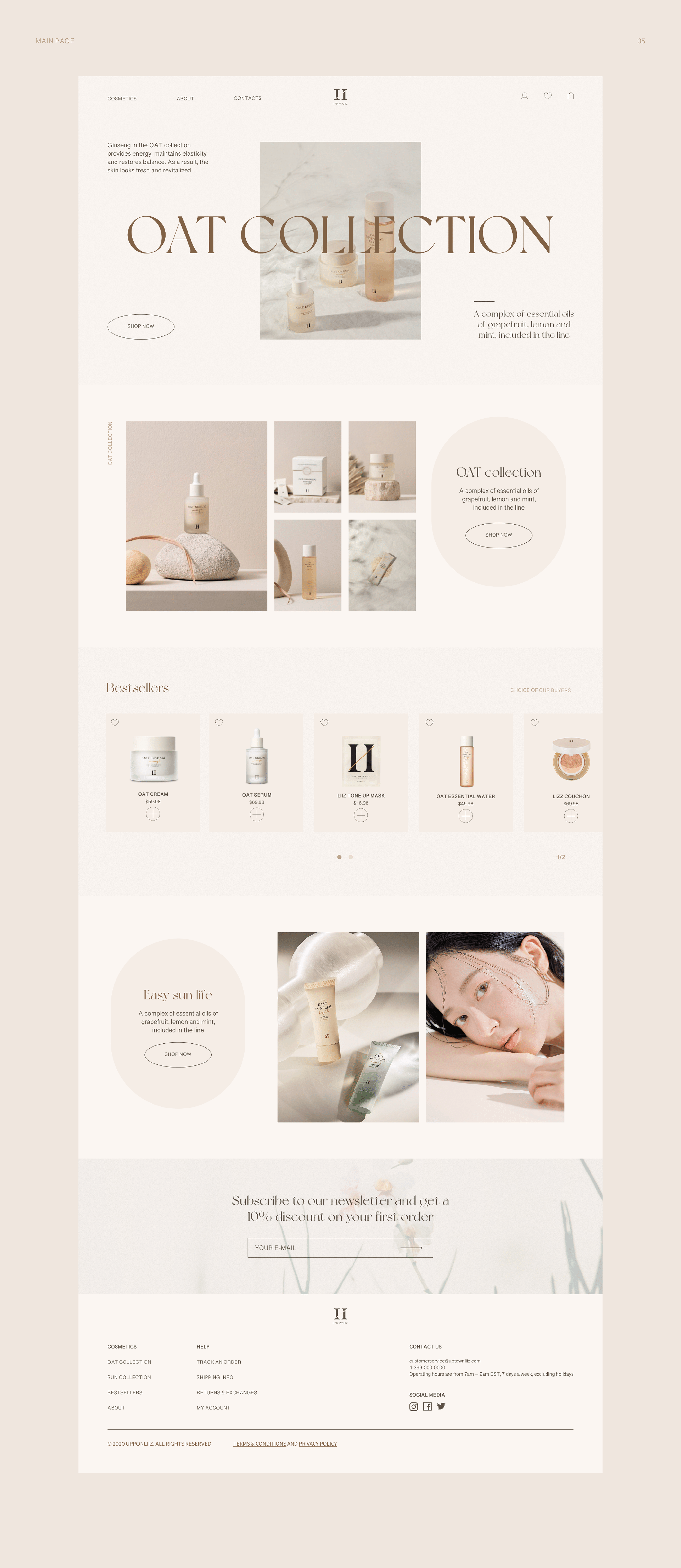 E-COMMERSE Organic Korean cosmetics online store — Изображение №5 — Интерфейсы на Dprofile