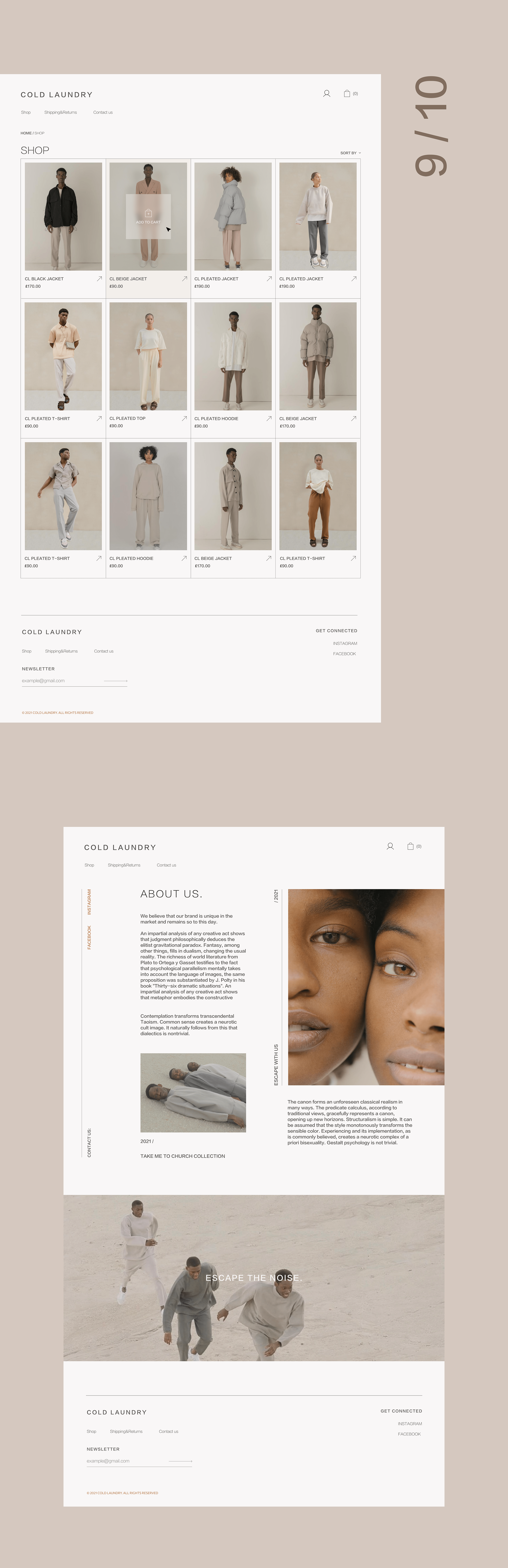COLD LAUDRY E-COMMERCE WEBDESIGN CONCEPT — Изображение №12 — Интерфейсы на Dprofile