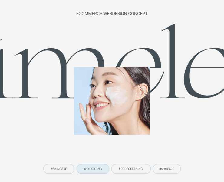 i'mele skincare cosmetics webdesign concept на Dprofile