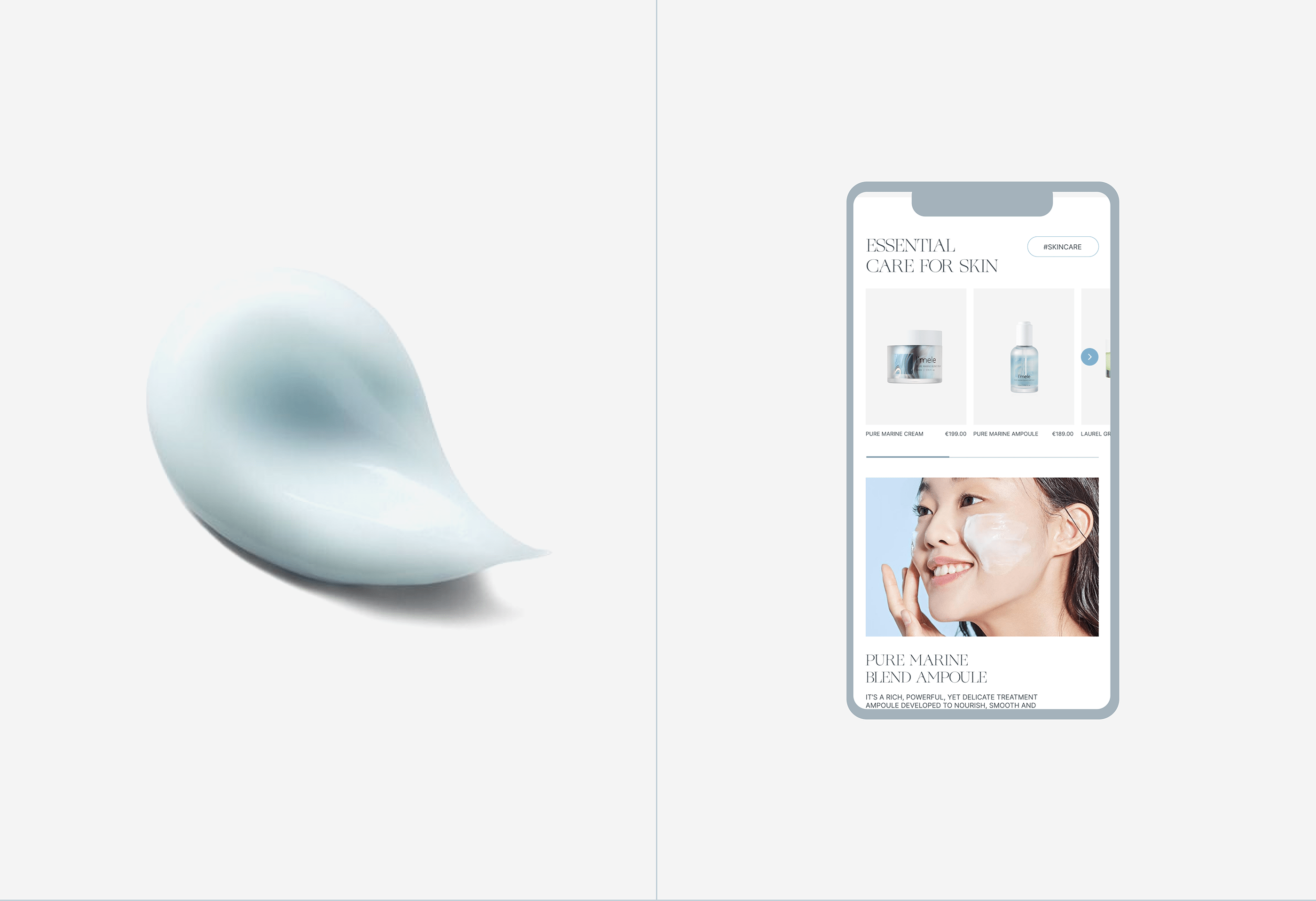 i'mele skincare cosmetics webdesign concept — Изображение №11 — Интерфейсы на Dprofile