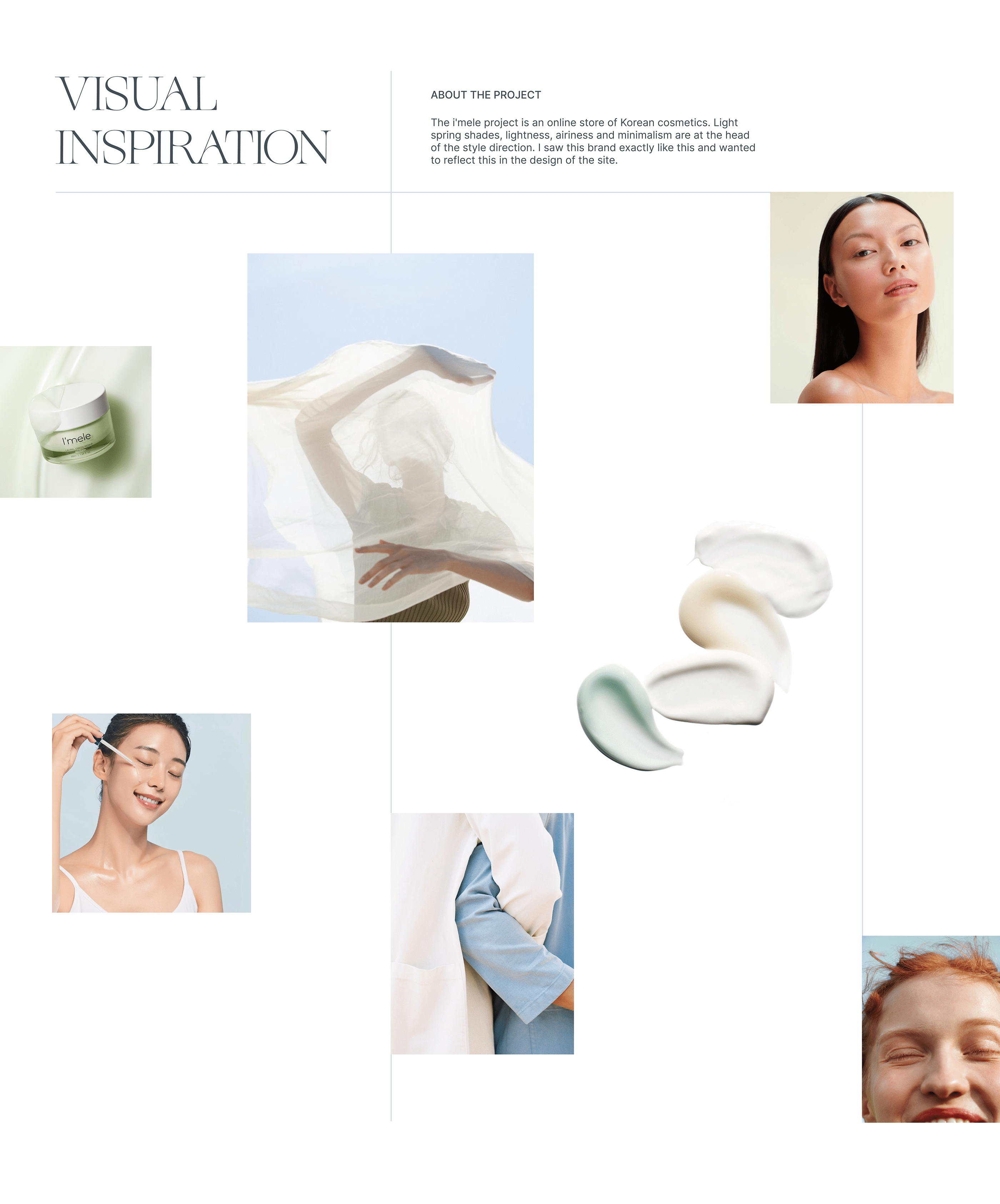 i'mele skincare cosmetics webdesign concept — Изображение №2 — Интерфейсы на Dprofile