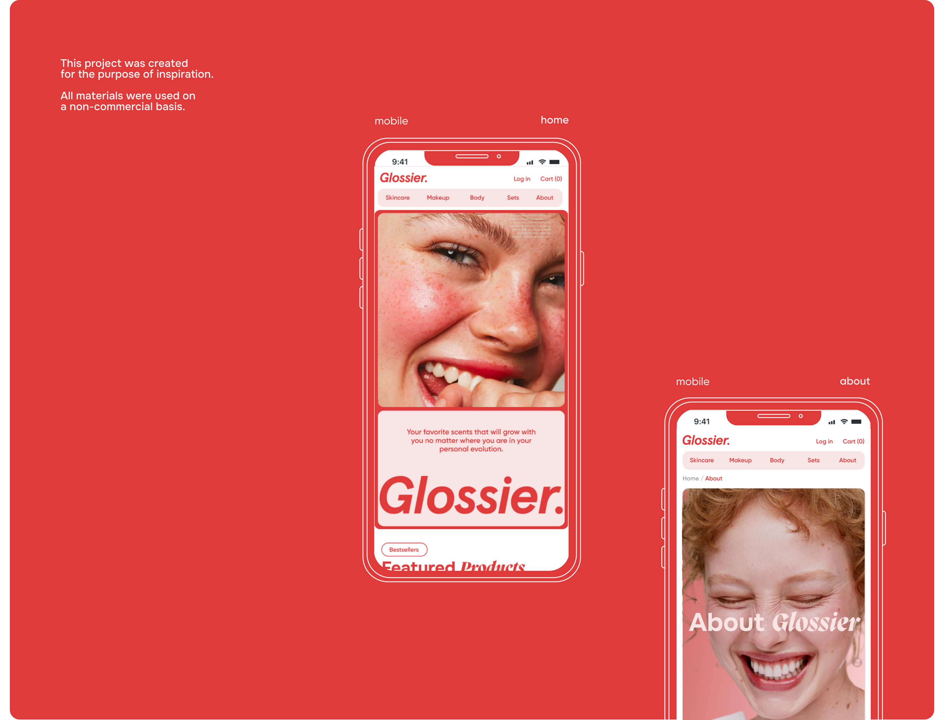 Cosmetics shop webdesign e-commerce beauty concept — Изображение №3 — Интерфейсы, Брендинг на Dprofile