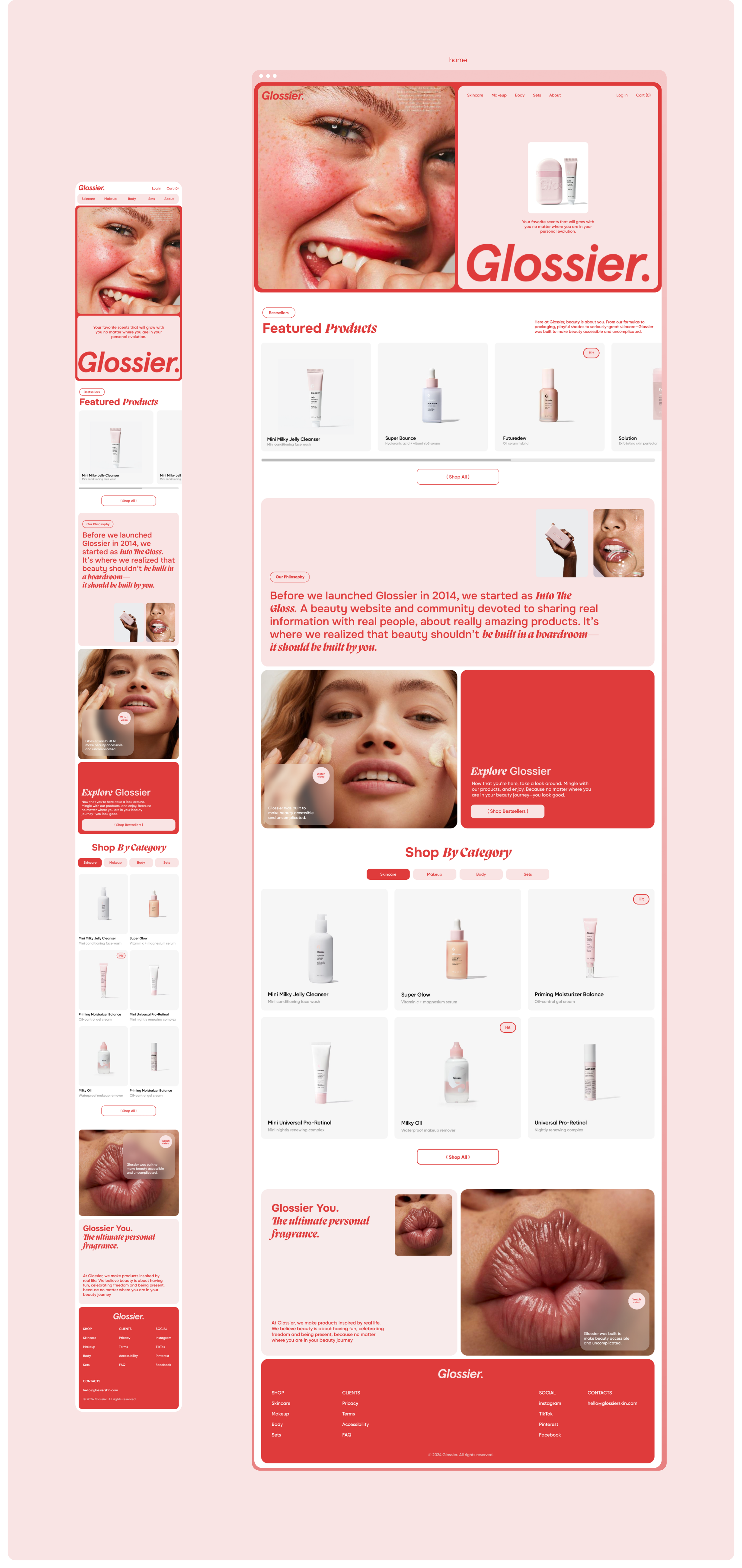 Cosmetics shop webdesign e-commerce beauty concept — Изображение №6 — Интерфейсы, Брендинг на Dprofile
