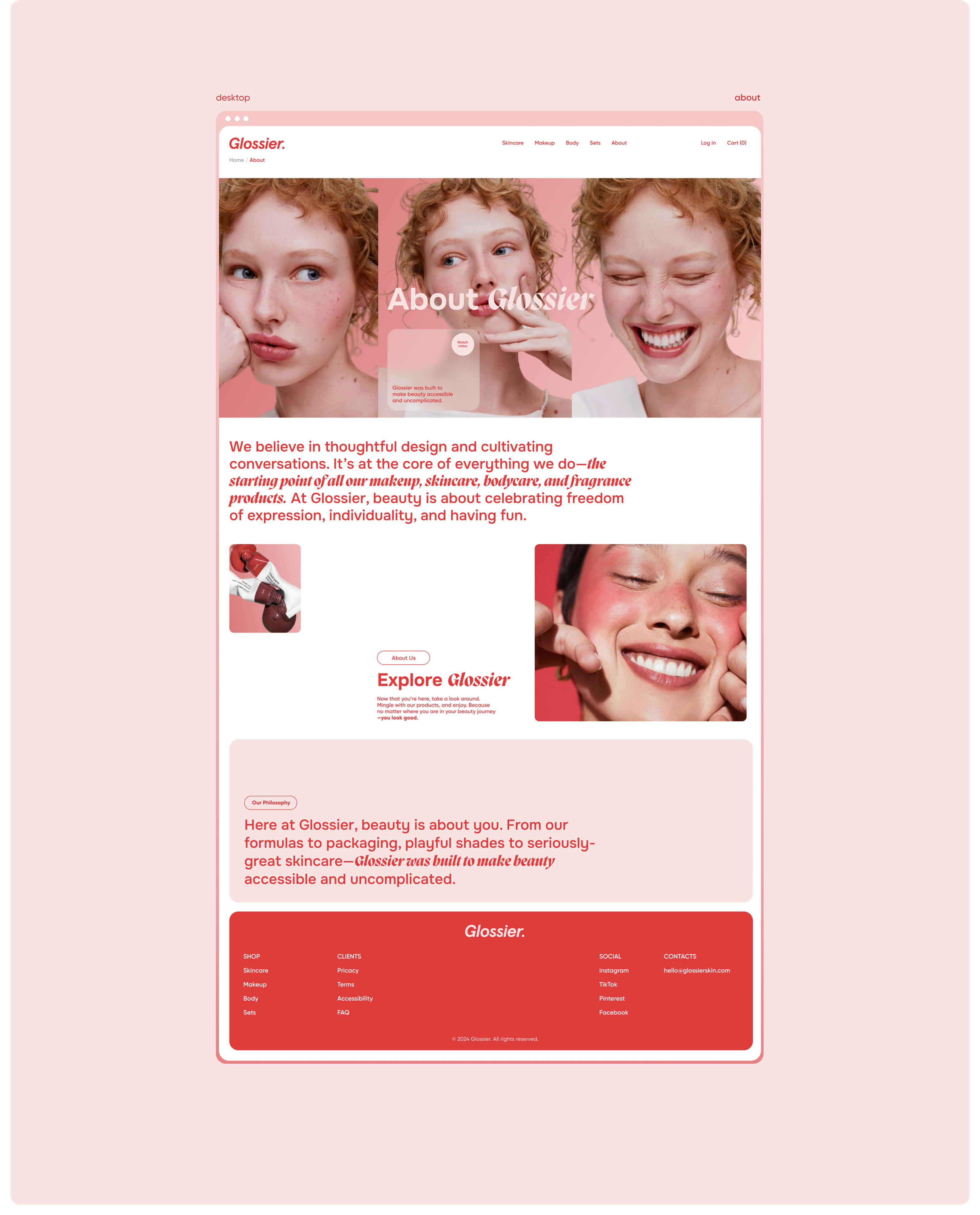 Cosmetics shop webdesign e-commerce beauty concept — Изображение №9 — Интерфейсы, Брендинг на Dprofile