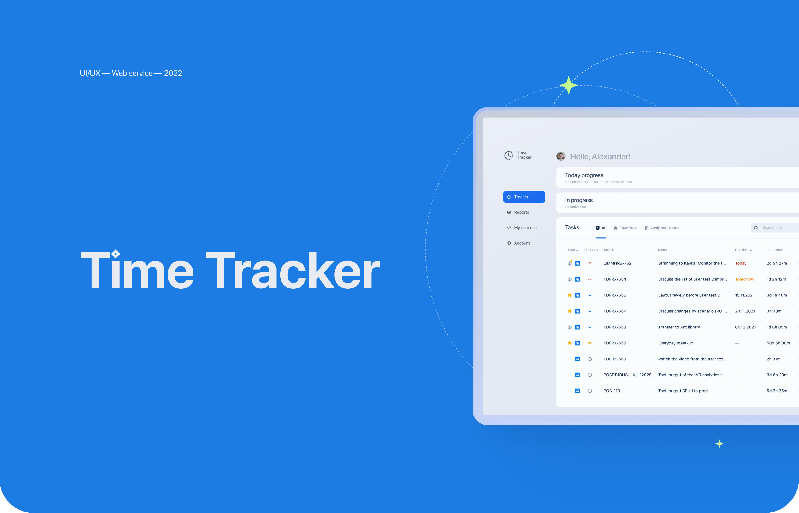 Time Tracker for Jira - Web service UX/UI — Изображение №1 — Интерфейсы на Dprofile