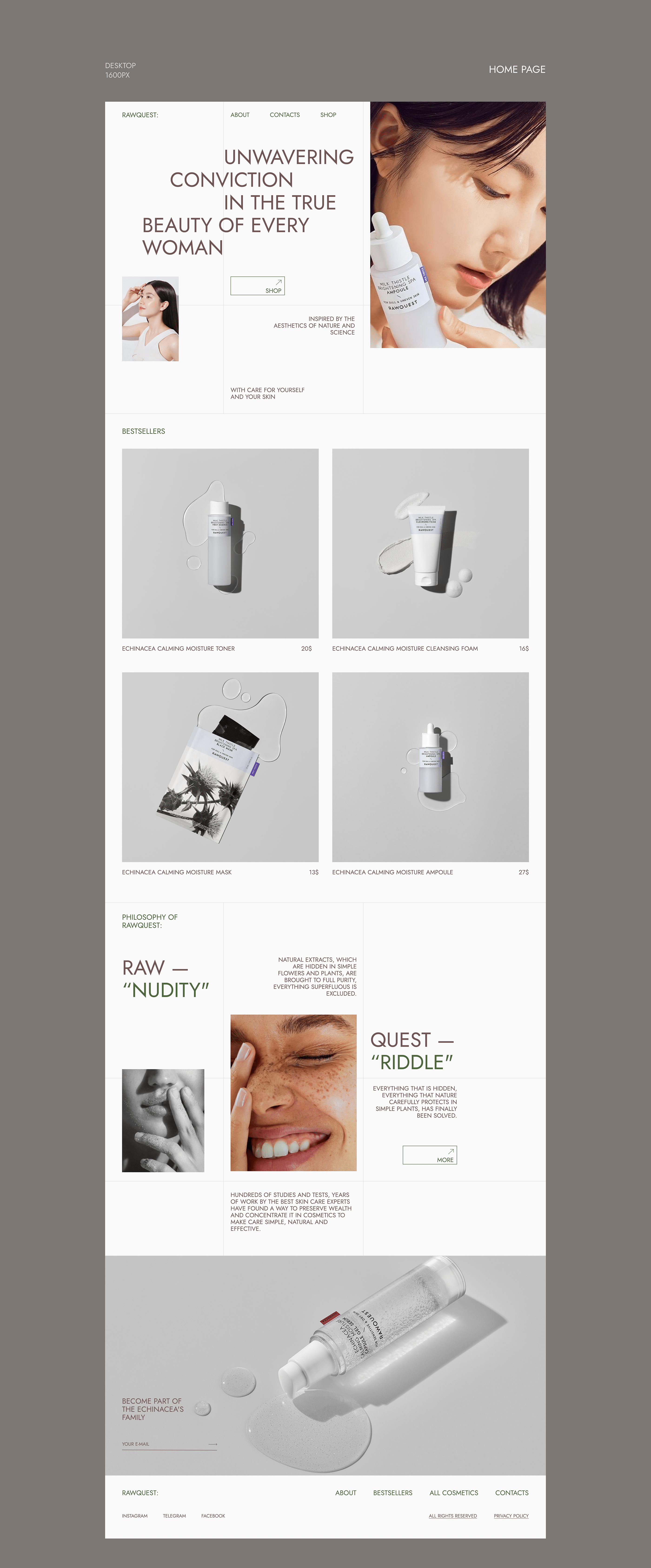 RAWQUEST - design concept — Изображение №4 — Интерфейсы, Брендинг, Анимация на Dprofile