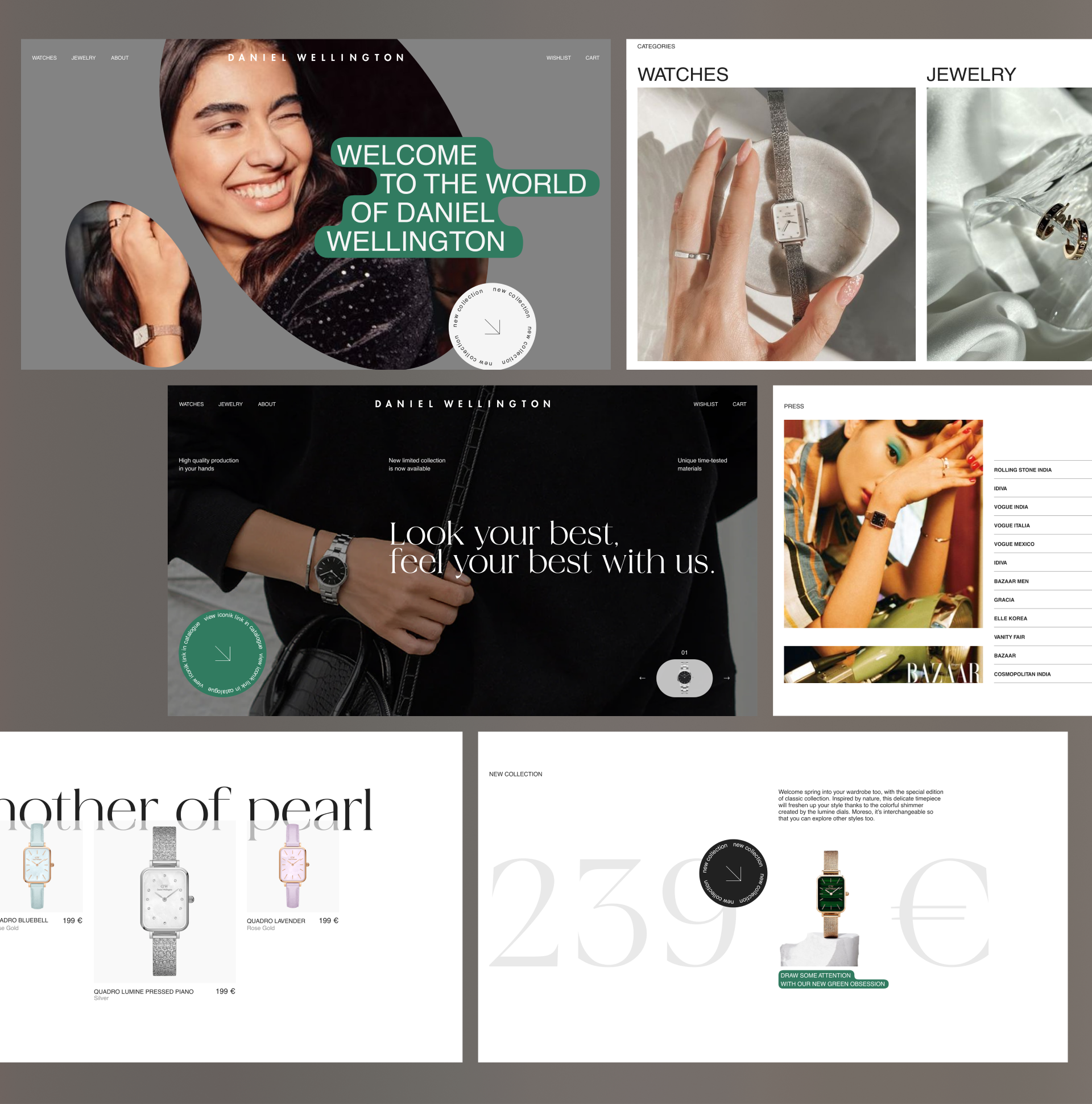 Daniel Wellington | E-commerce redesign — Изображение №3 — Интерфейсы, Брендинг на Dprofile