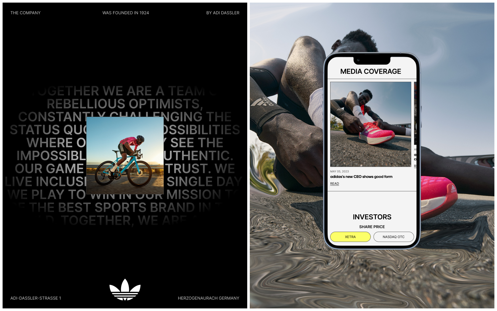 Adidas Group | Corporate website redesign — Изображение №3 — Интерфейсы на Dprofile