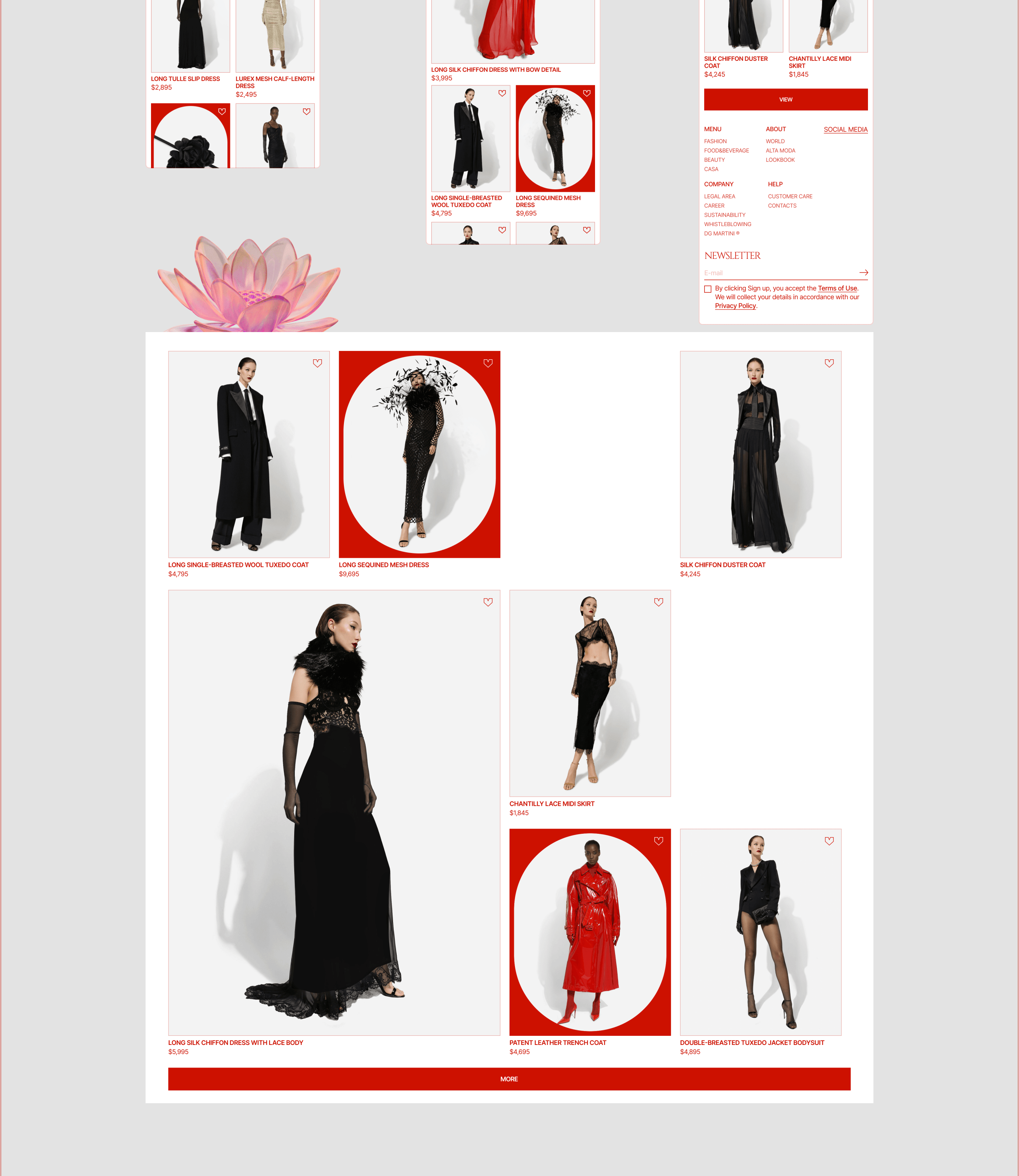 Dolce&Gabbana | E-Commerce — Изображение №6 — Интерфейсы на Dprofile