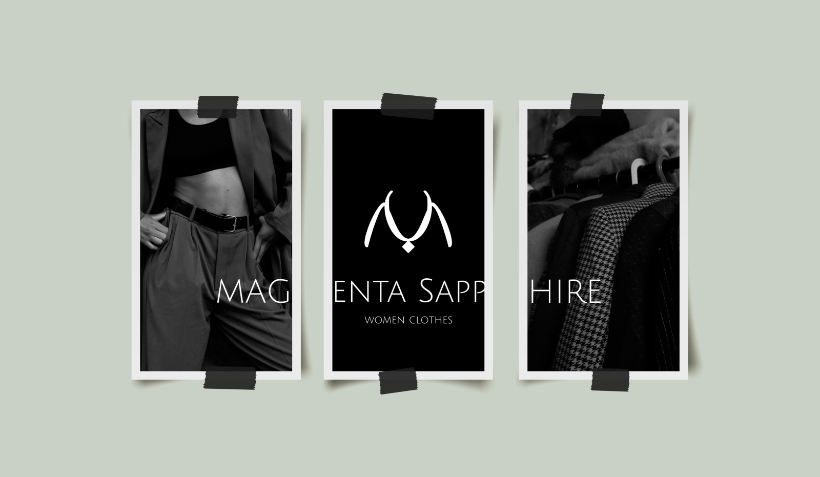 MAGENTA SAPPHIRE | LOGO FOR CLOTHING BRAND — Изображение №2 — Брендинг на Dprofile