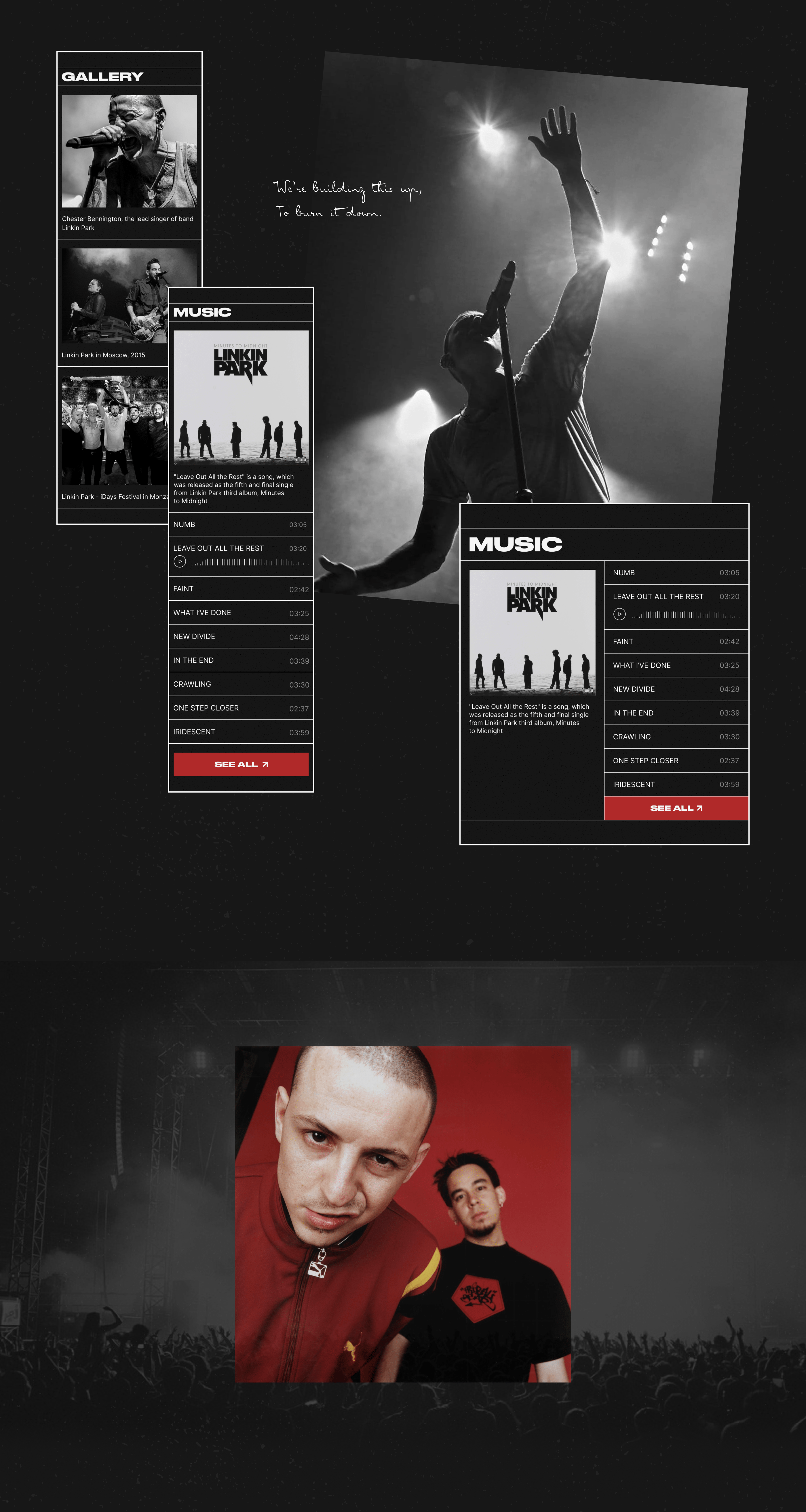 LINKIN PARK - New Website — Изображение №4 — Интерфейсы на Dprofile