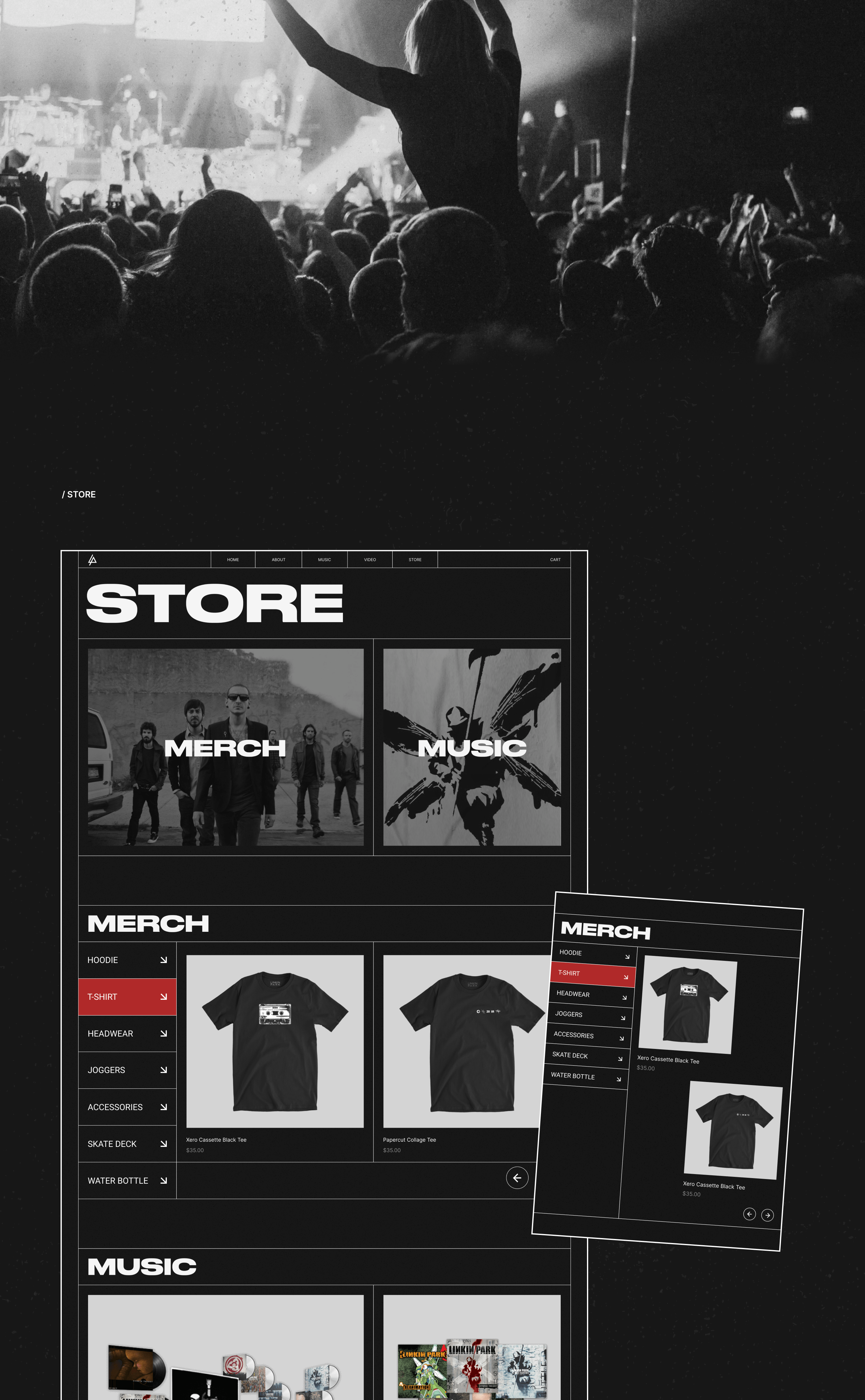 LINKIN PARK - New Website — Изображение №13 — Интерфейсы на Dprofile