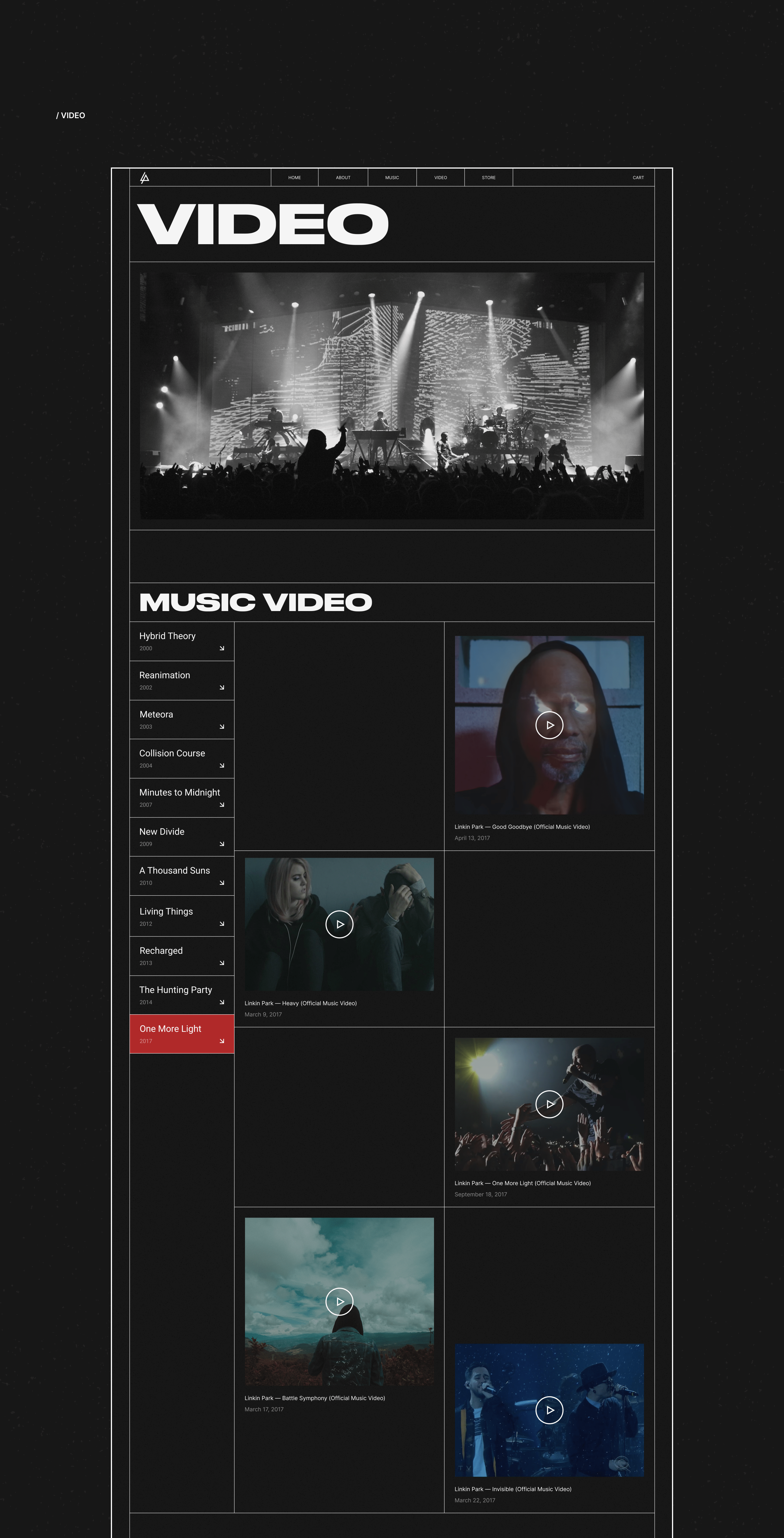 LINKIN PARK - New Website — Изображение №11 — Интерфейсы на Dprofile