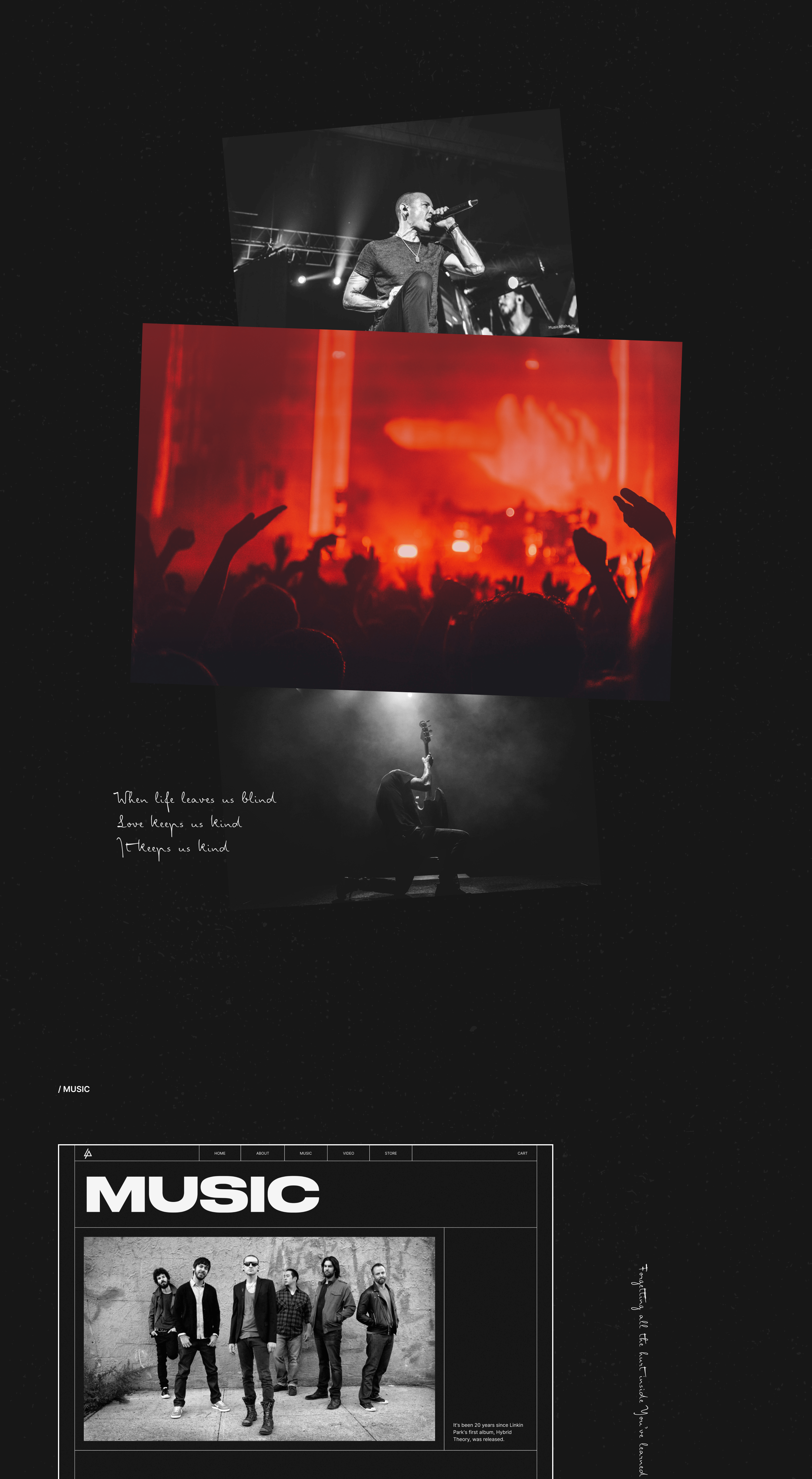 LINKIN PARK - New Website — Изображение №8 — Интерфейсы на Dprofile