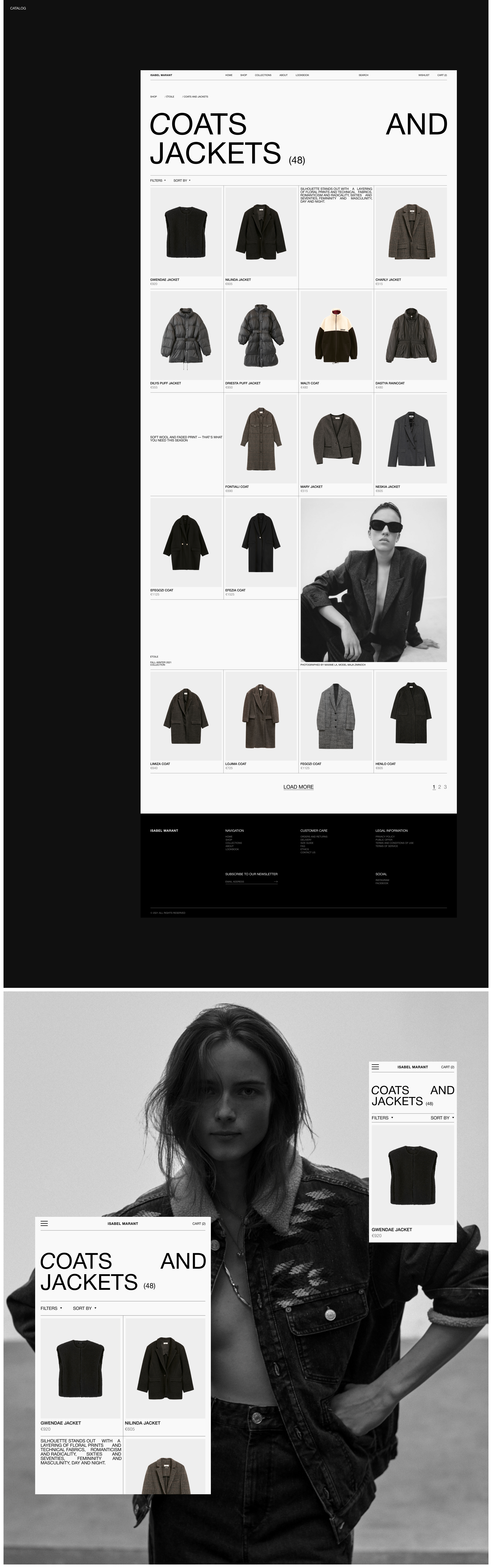 ISABEL MARANT - Online Store — Изображение №4 — Интерфейсы на Dprofile