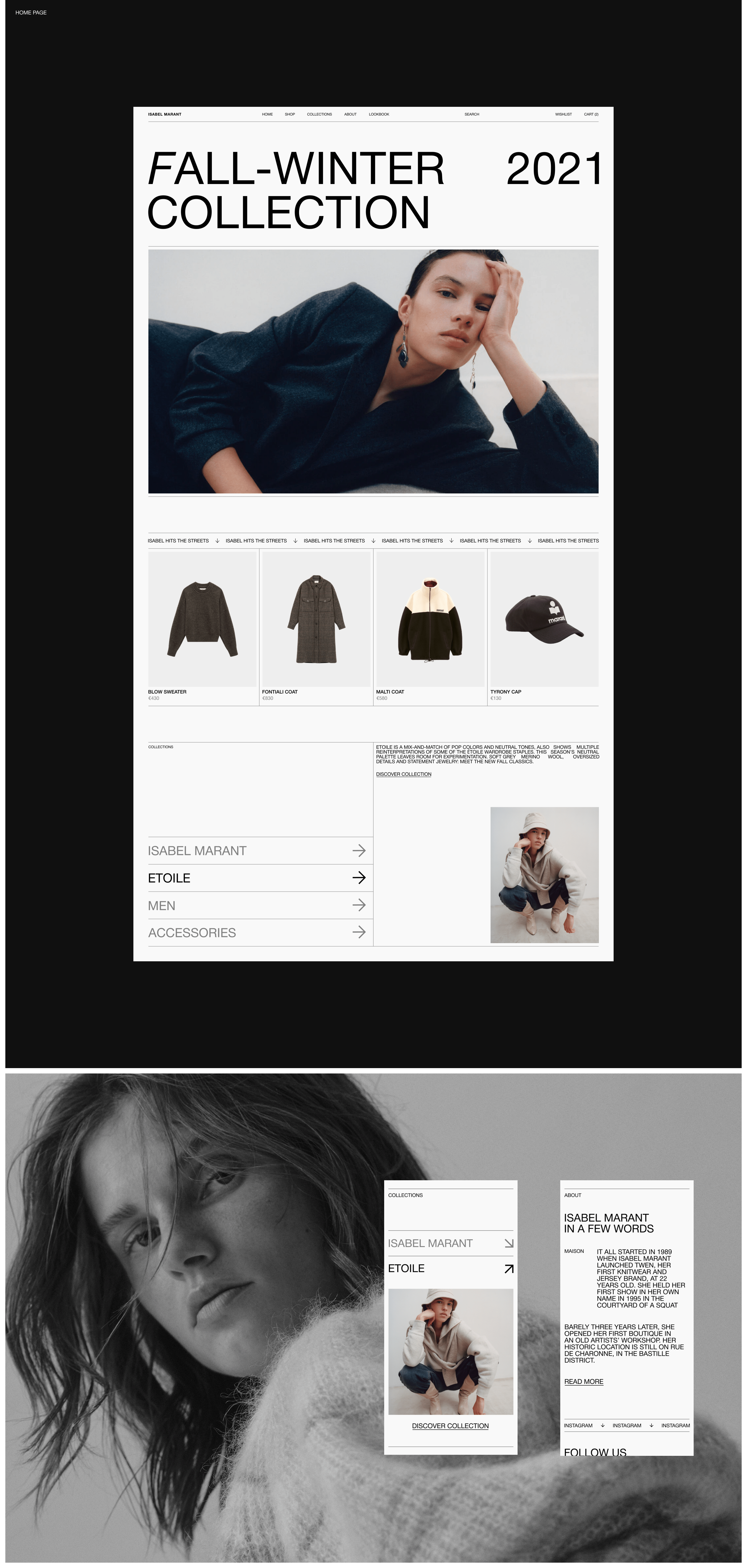 ISABEL MARANT - Online Store — Изображение №2 — Интерфейсы на Dprofile