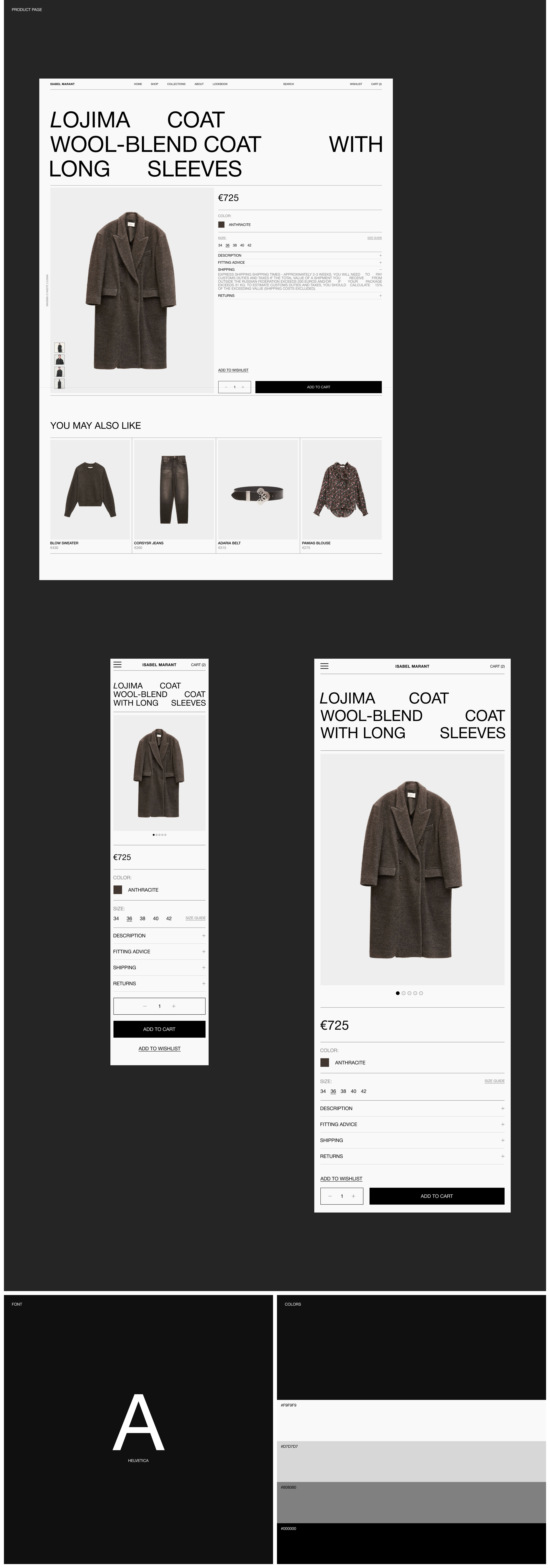 ISABEL MARANT - Online Store — Изображение №6 — Интерфейсы на Dprofile