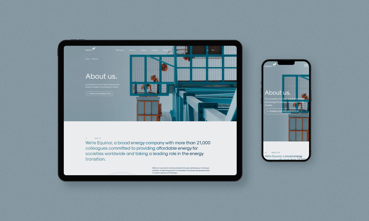 EQUINOR - Corporate Website — Изображение №7 — Интерфейсы на Dprofile