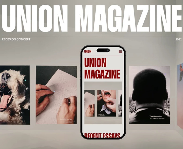 UNION MAGAZINE - Redesign Concept на Dprofile
