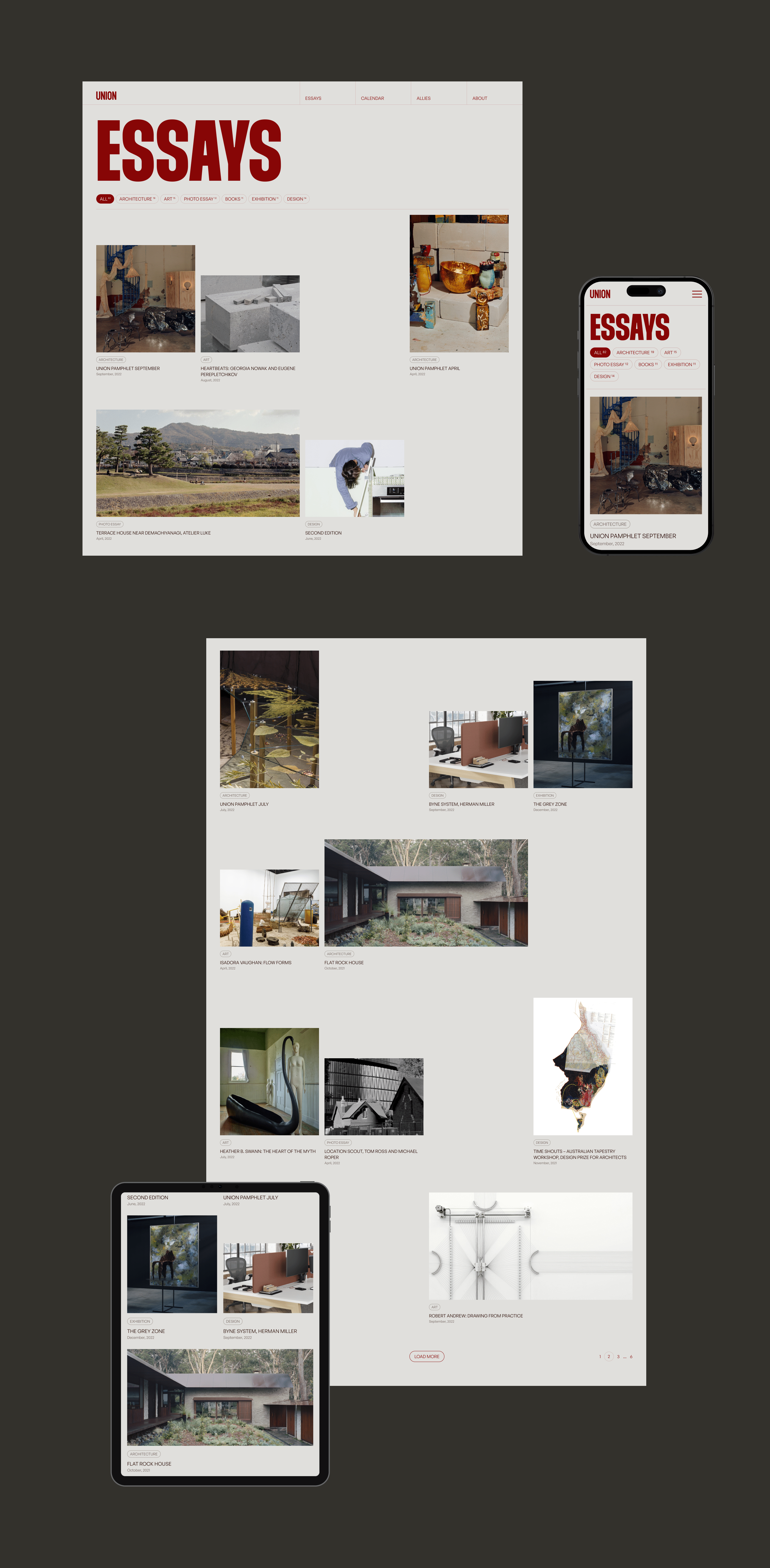 UNION MAGAZINE - Redesign Concept — Изображение №5 — Интерфейсы на Dprofile