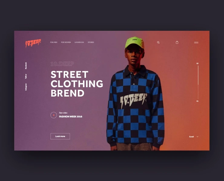 10.DEEP | redesign online shop — Интерфейсы, Брендинг, Анимация на Dprofile
